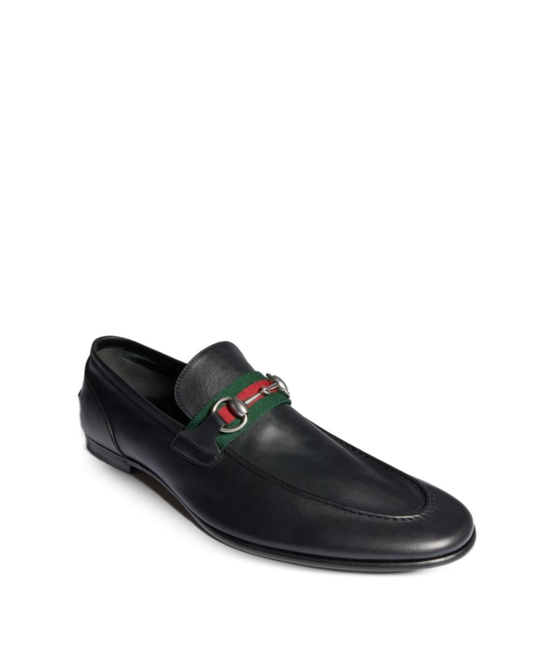 GUCCI Черные кожаные лоферы, фото 5