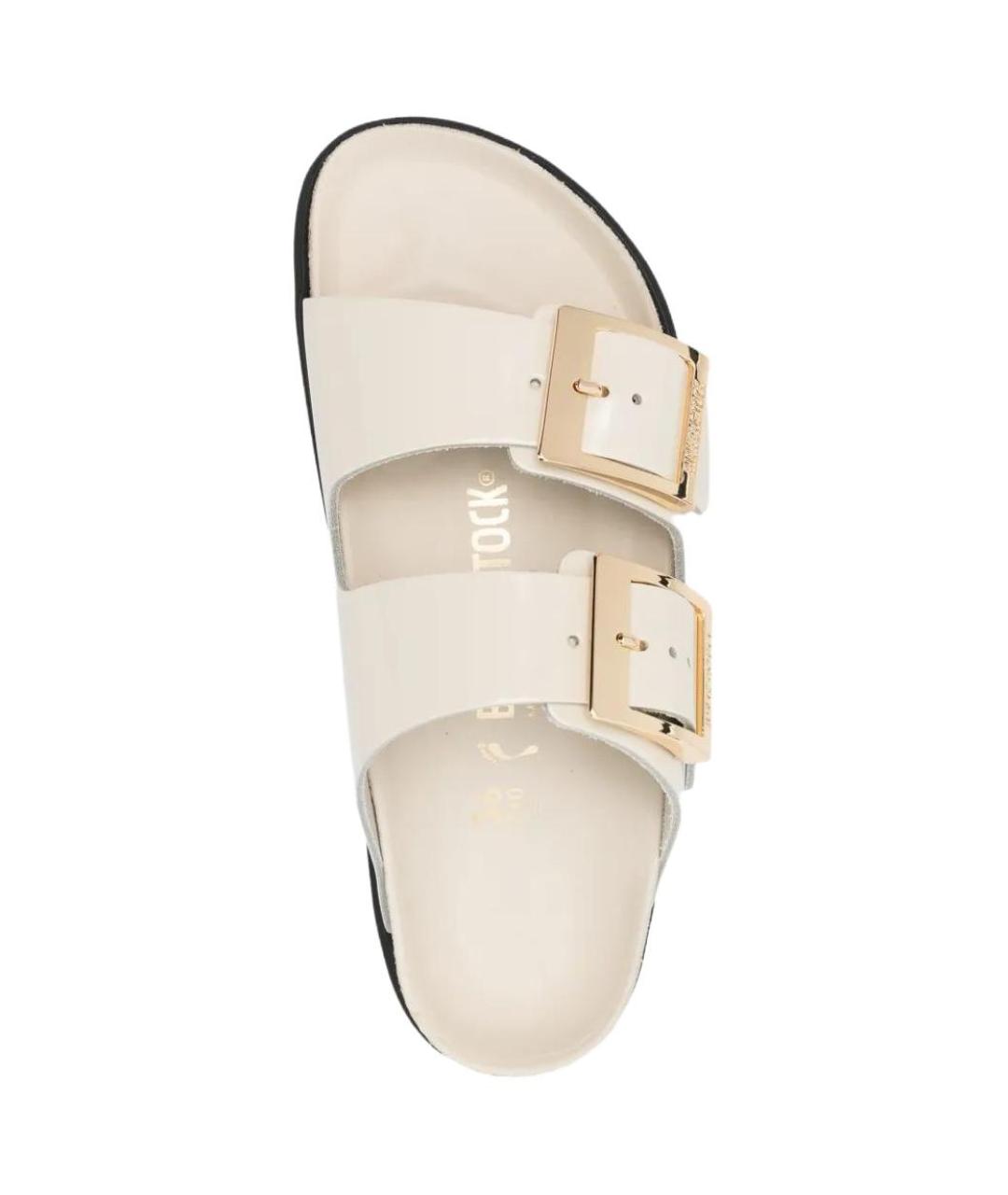 BIRKENSTOCK Белые кожаные сандалии, фото 4