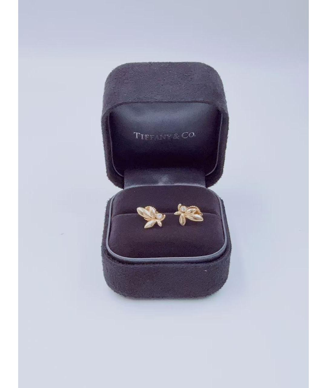 TIFFANY&CO Золотые серьги, фото 4