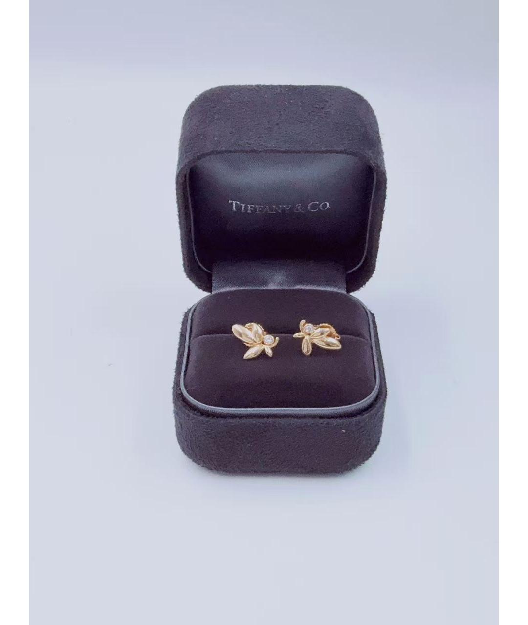 TIFFANY&CO Золотые серьги, фото 3