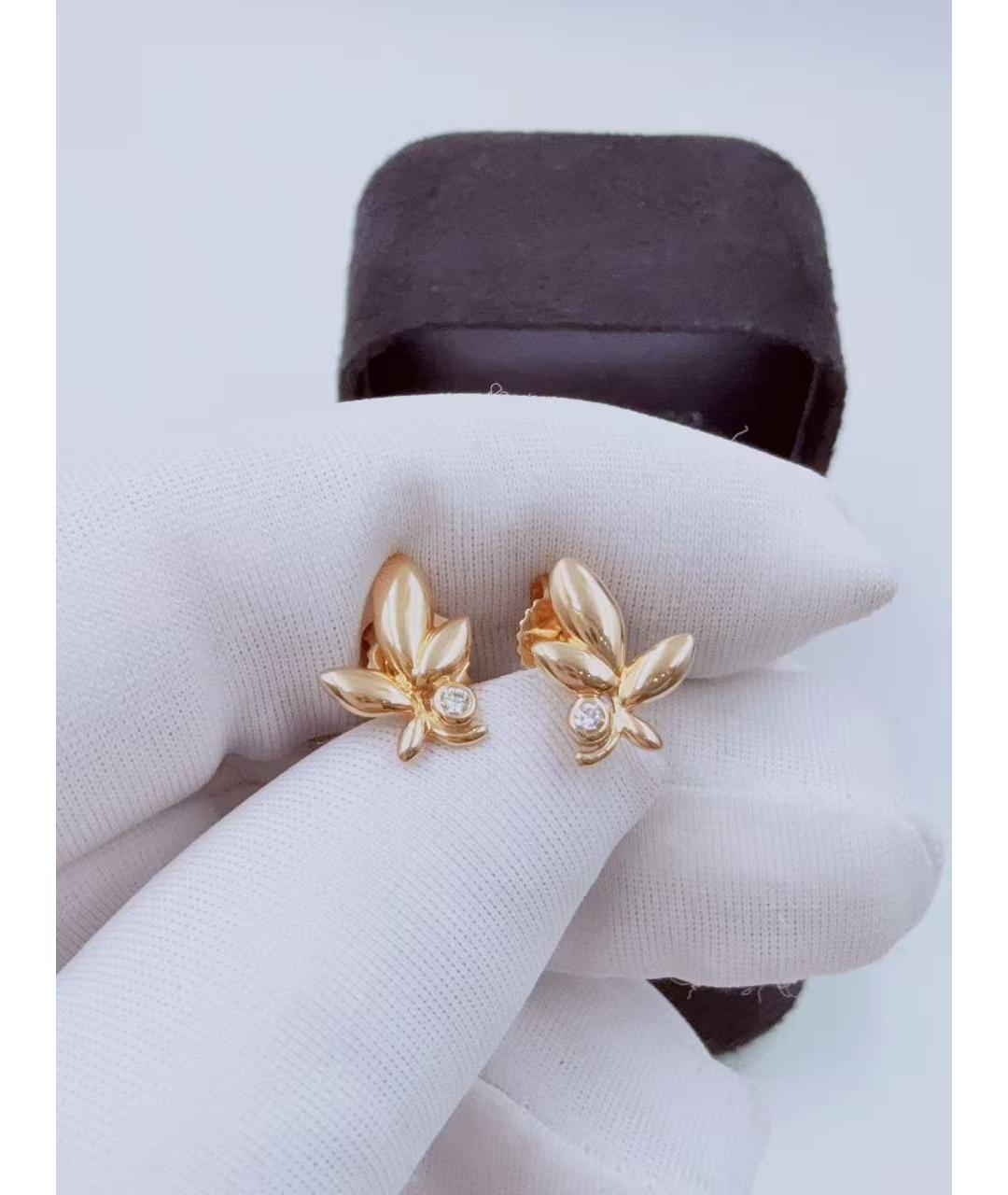 TIFFANY&CO Золотые серьги, фото 5