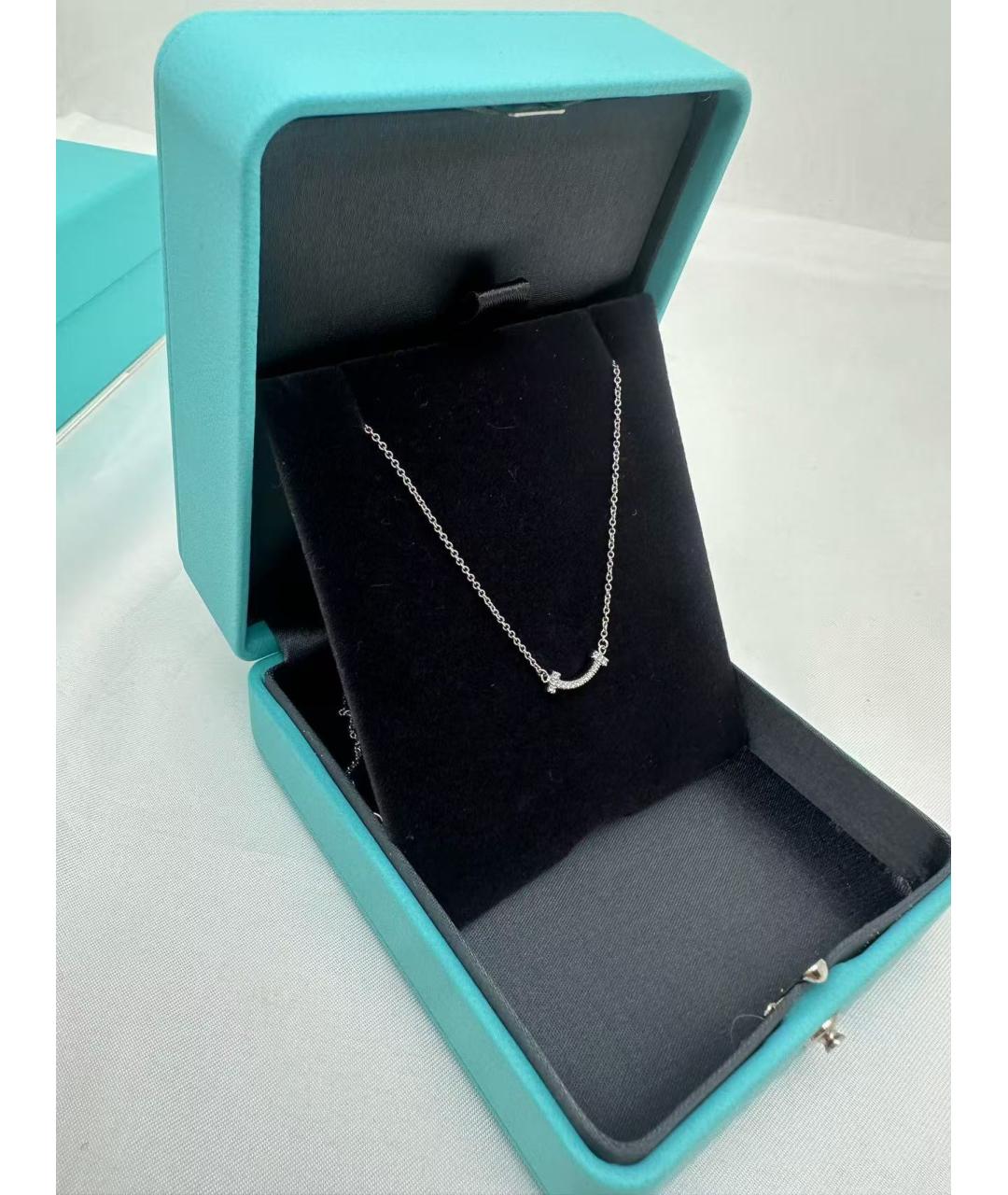 TIFFANY&CO Серебряное колье из белого золота, фото 3