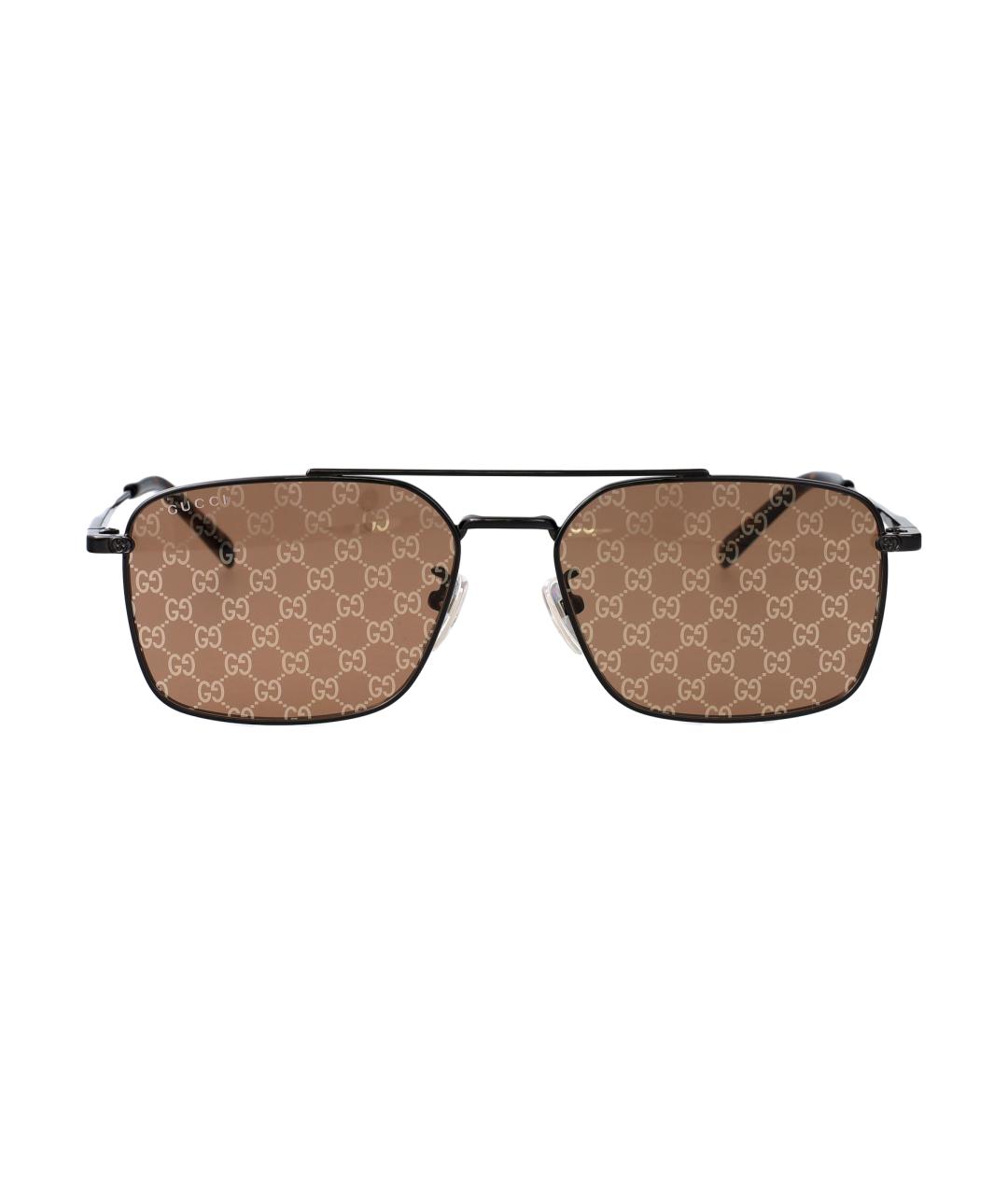 GUCCI Серые металлические солнцезащитные очки, фото 1