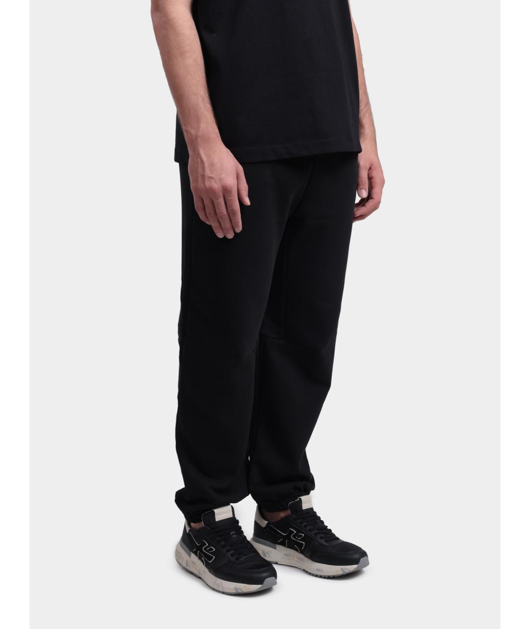 CALVIN KLEIN Черные хлопковые повседневные брюки, фото 3
