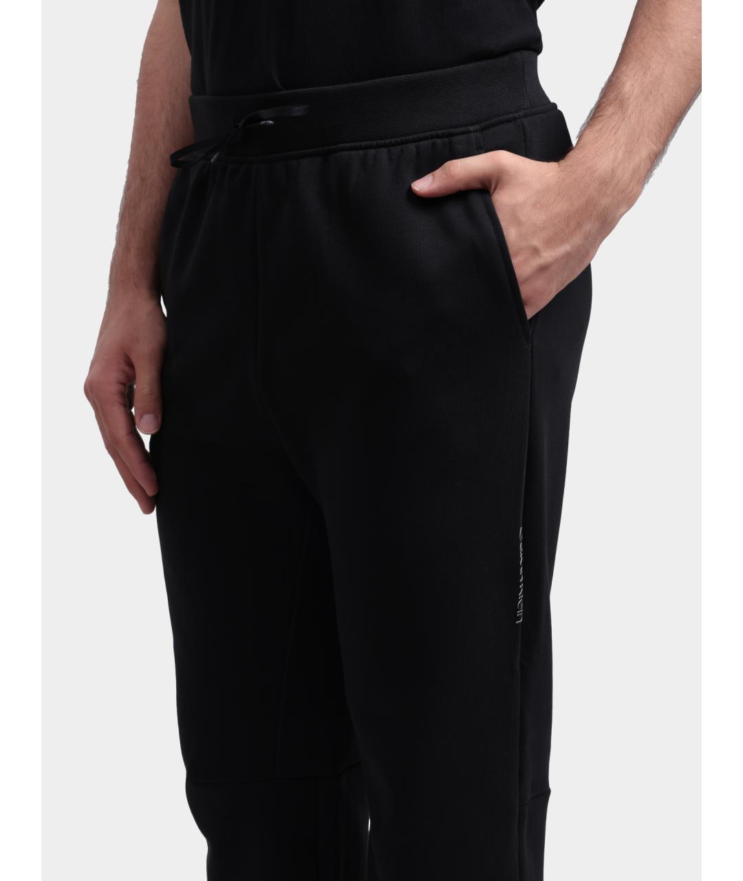 CALVIN KLEIN Черные хлопковые повседневные брюки, фото 4