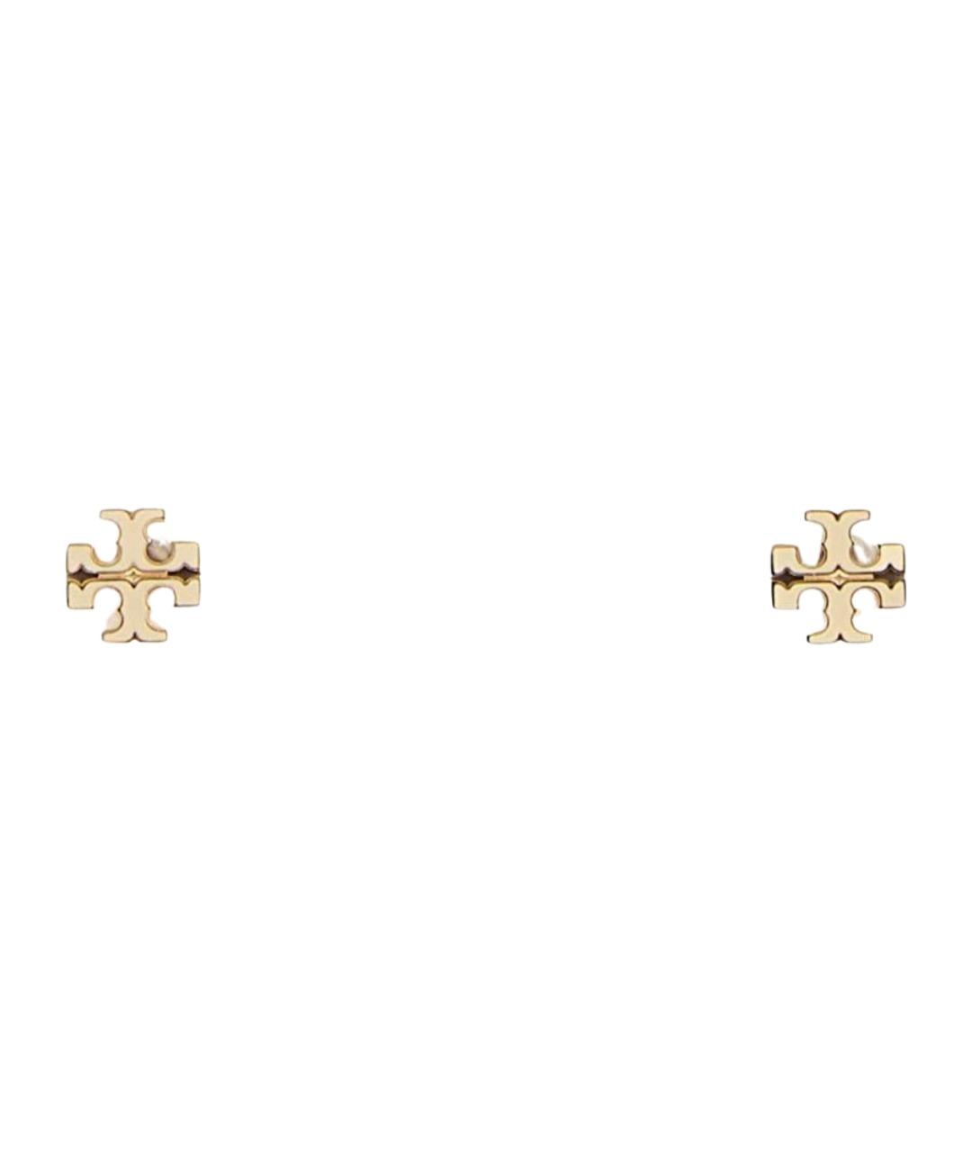 TORY BURCH Белые металлические серьги, фото 1