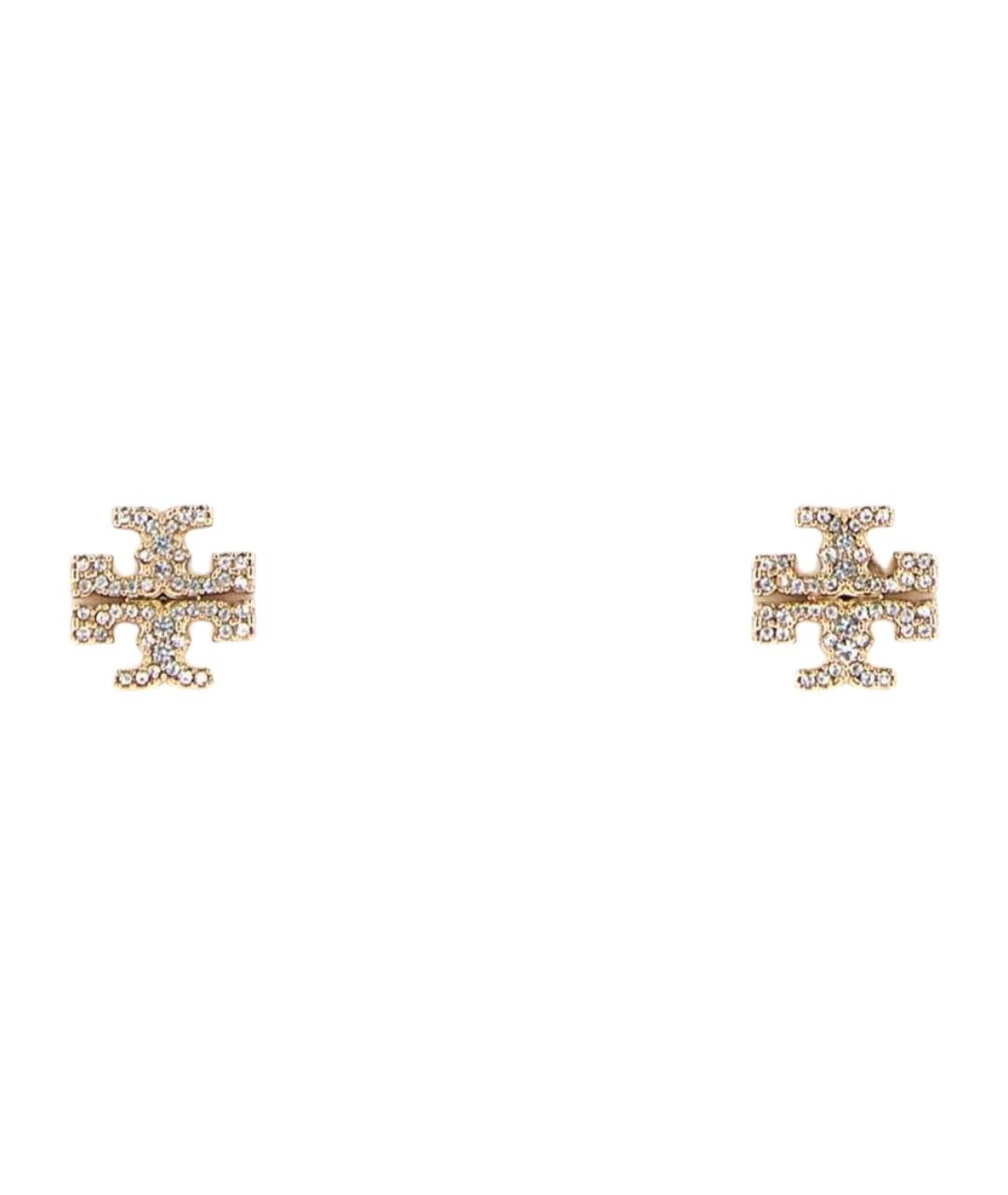 TORY BURCH Золотые металлические серьги, фото 1