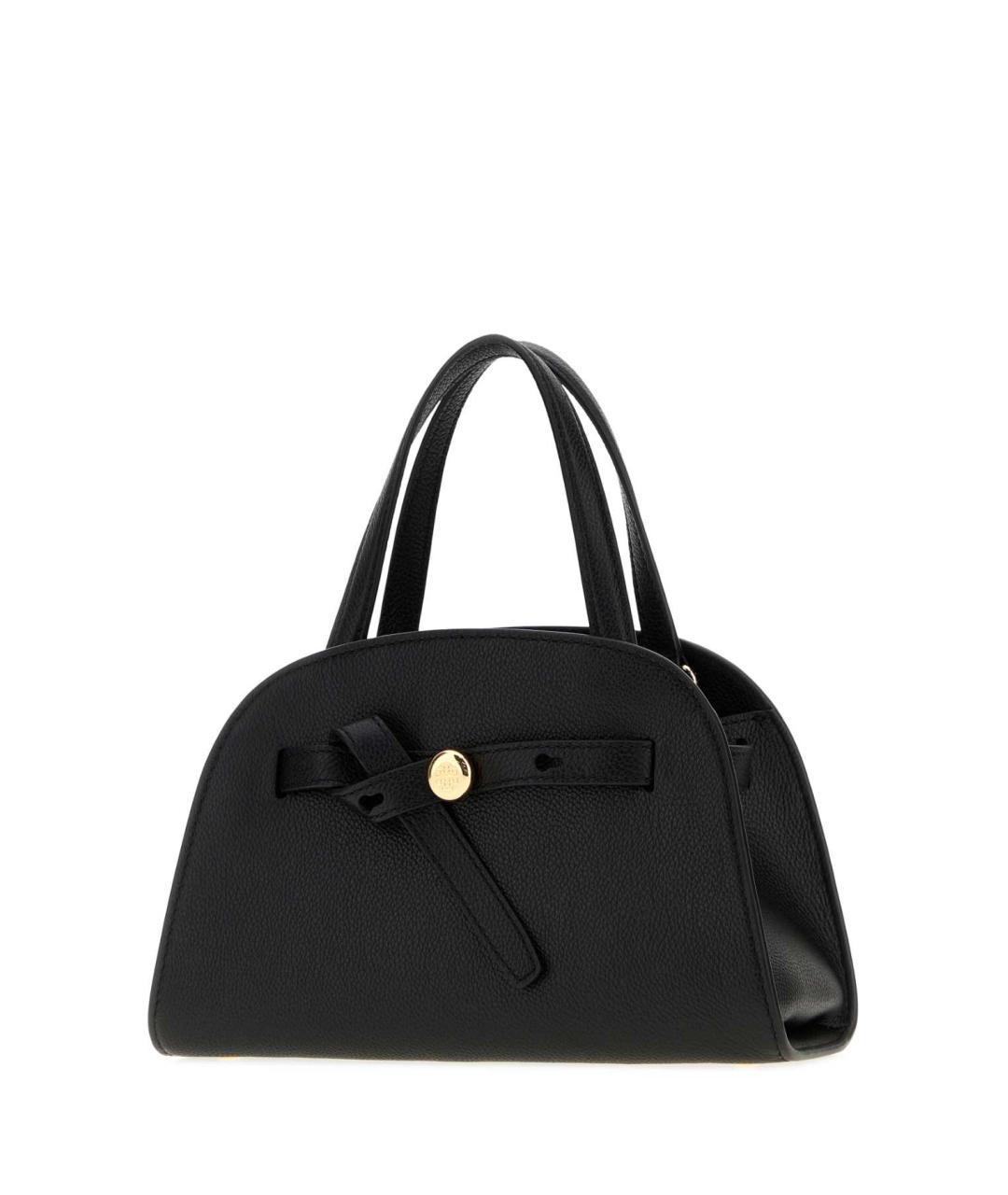 TORY BURCH Черная кожаная сумка с короткими ручками, фото 2