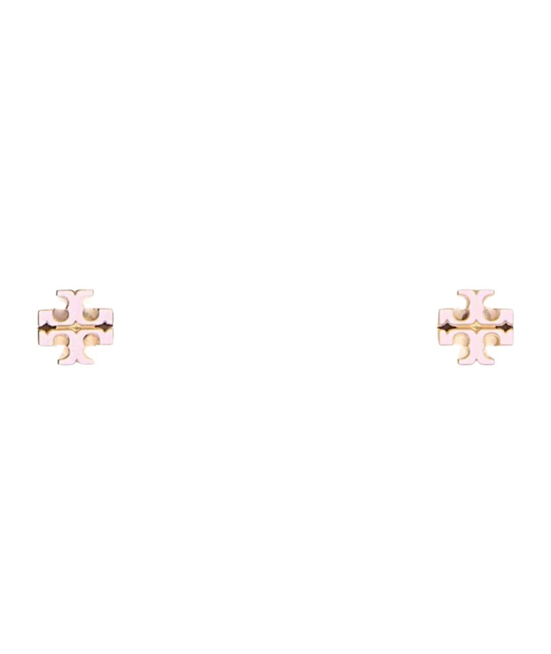 TORY BURCH Розовые металлические серьги, фото 1