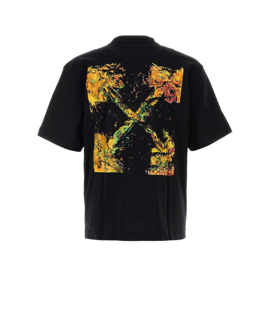 OFF-WHITE Черная хлопковая футболка, фото 2
