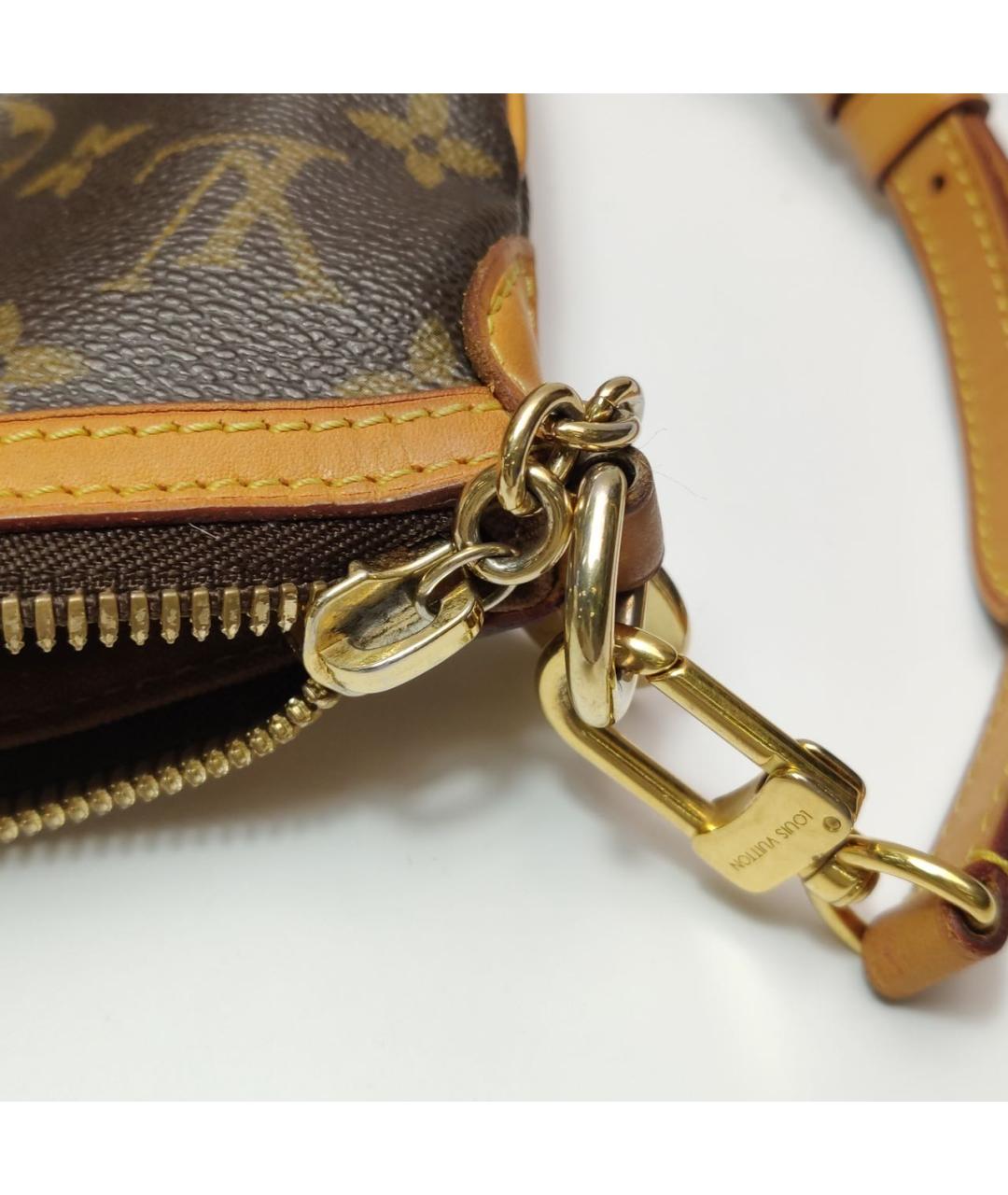 LOUIS VUITTON Коричневая канва сумка тоут, фото 7