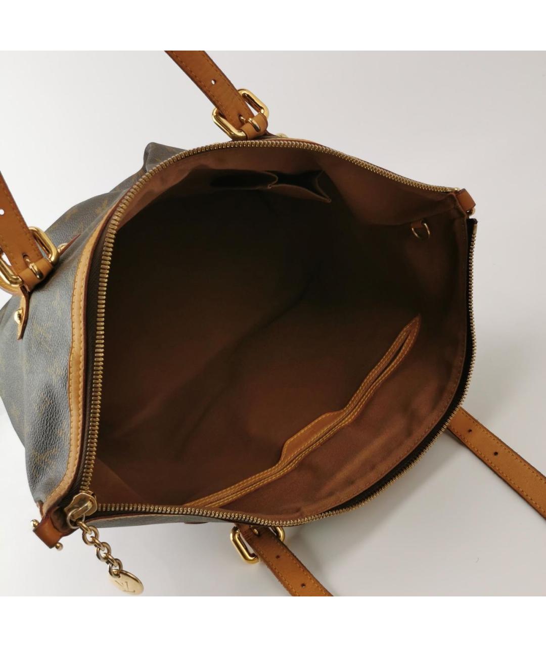 LOUIS VUITTON Коричневая канва сумка тоут, фото 4