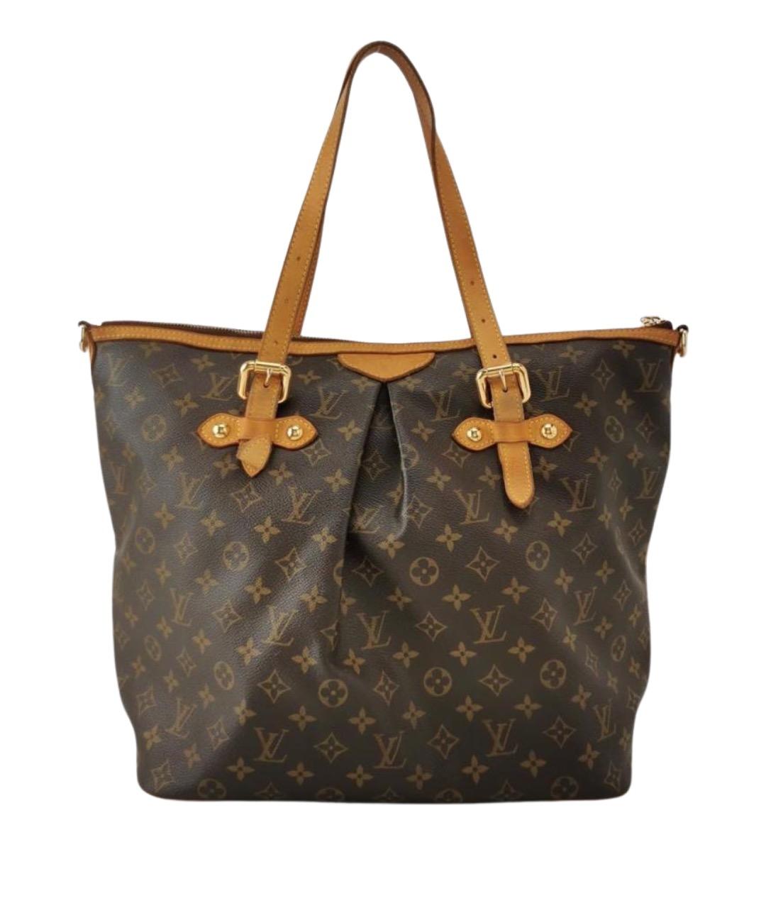 LOUIS VUITTON Коричневая канва сумка тоут, фото 1
