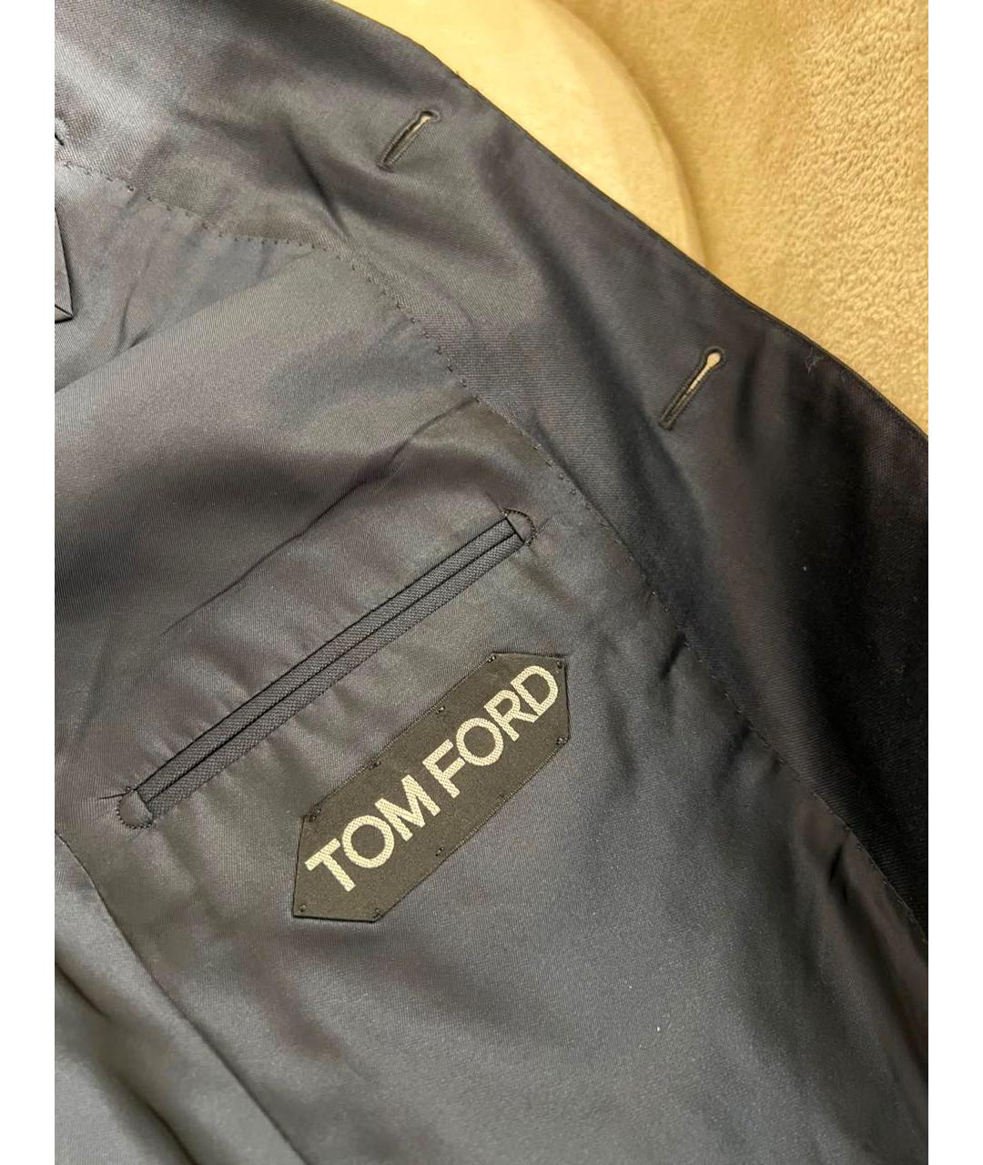 TOM FORD Темно-синий шерстяной пиджак, фото 6