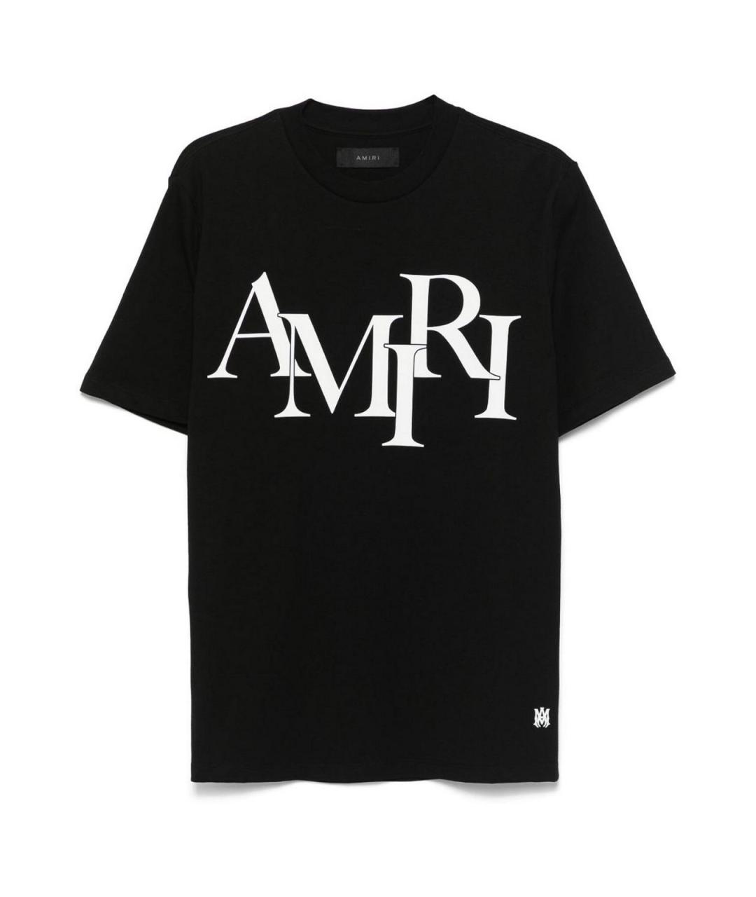 AMIRI Черная хлопковая футболка, фото 1