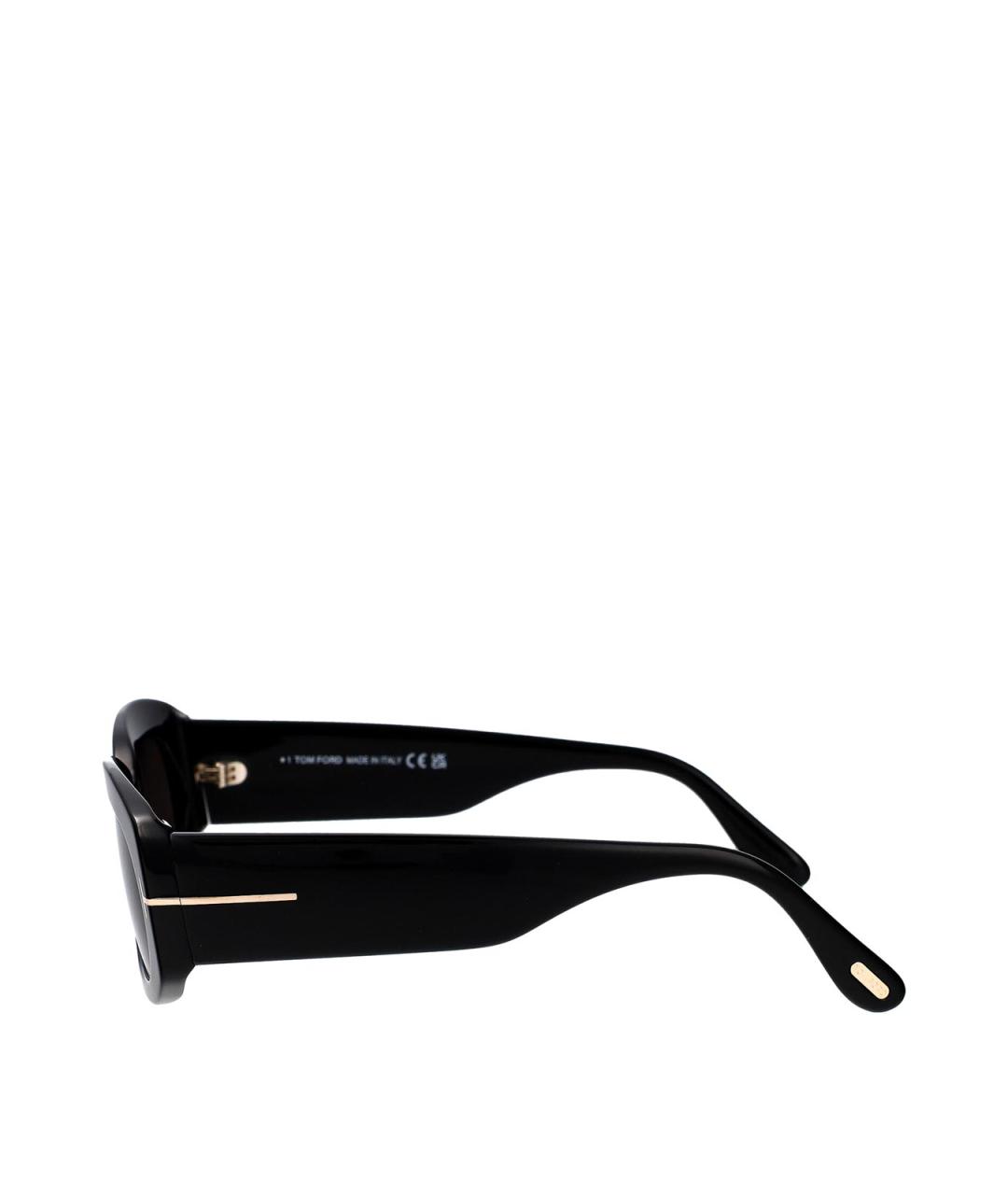 TOM FORD Черные пластиковые солнцезащитные очки, фото 3