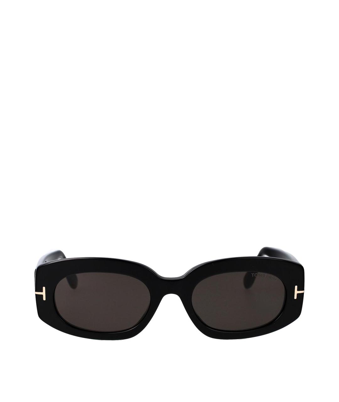 TOM FORD Черные пластиковые солнцезащитные очки, фото 1