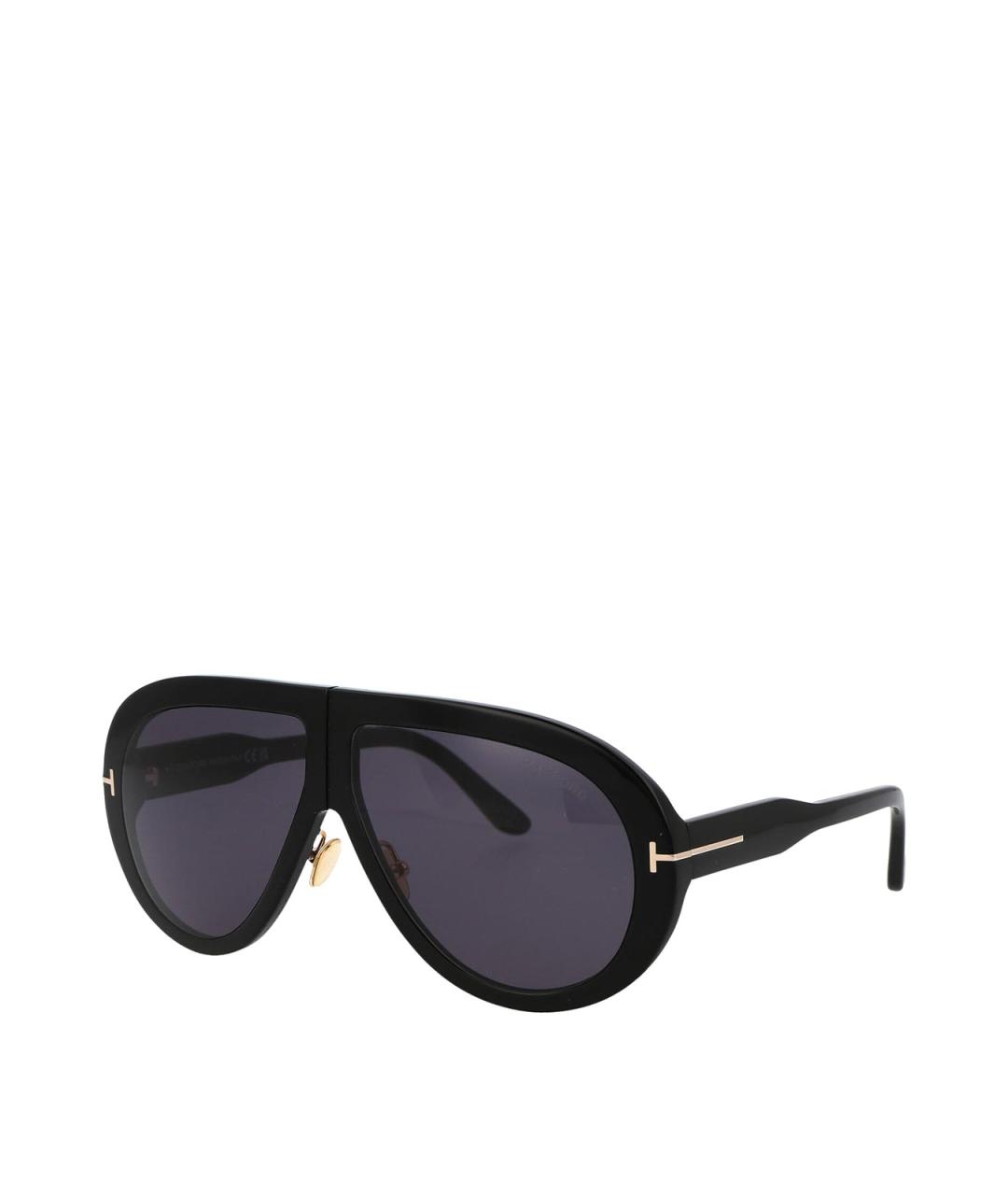 TOM FORD Черные пластиковые солнцезащитные очки, фото 2