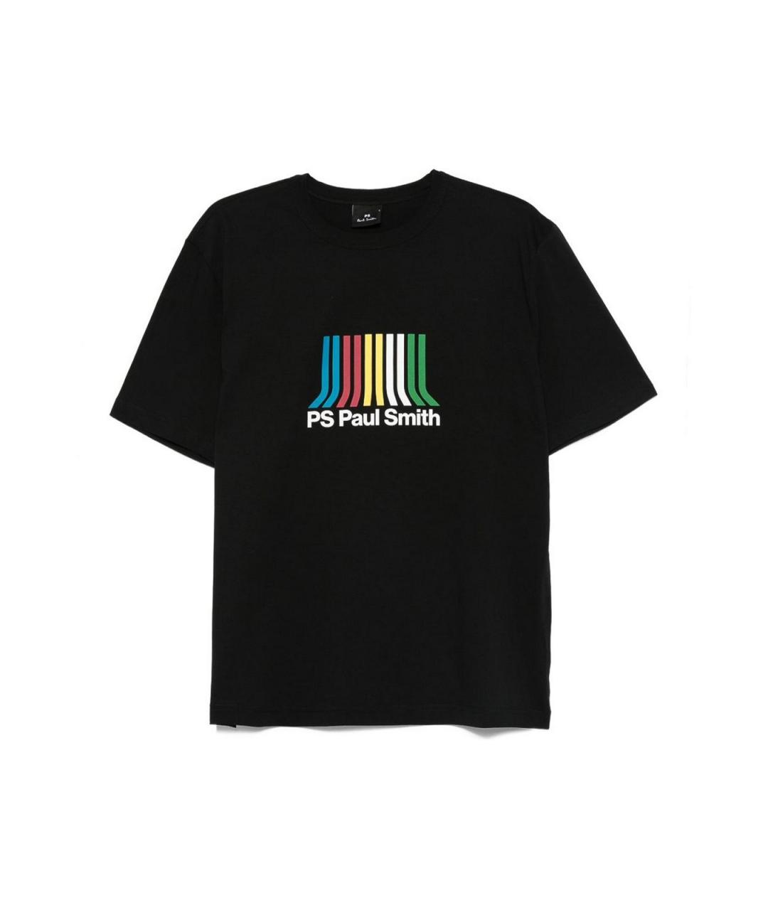 PAUL SMITH Черная хлопковая футболка, фото 1