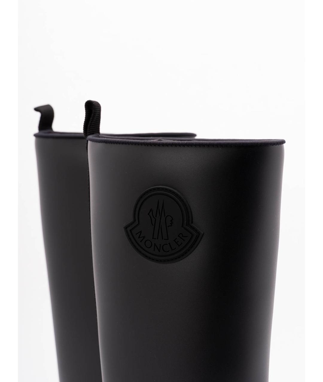 MONCLER Черные резиновые сапоги, фото 5