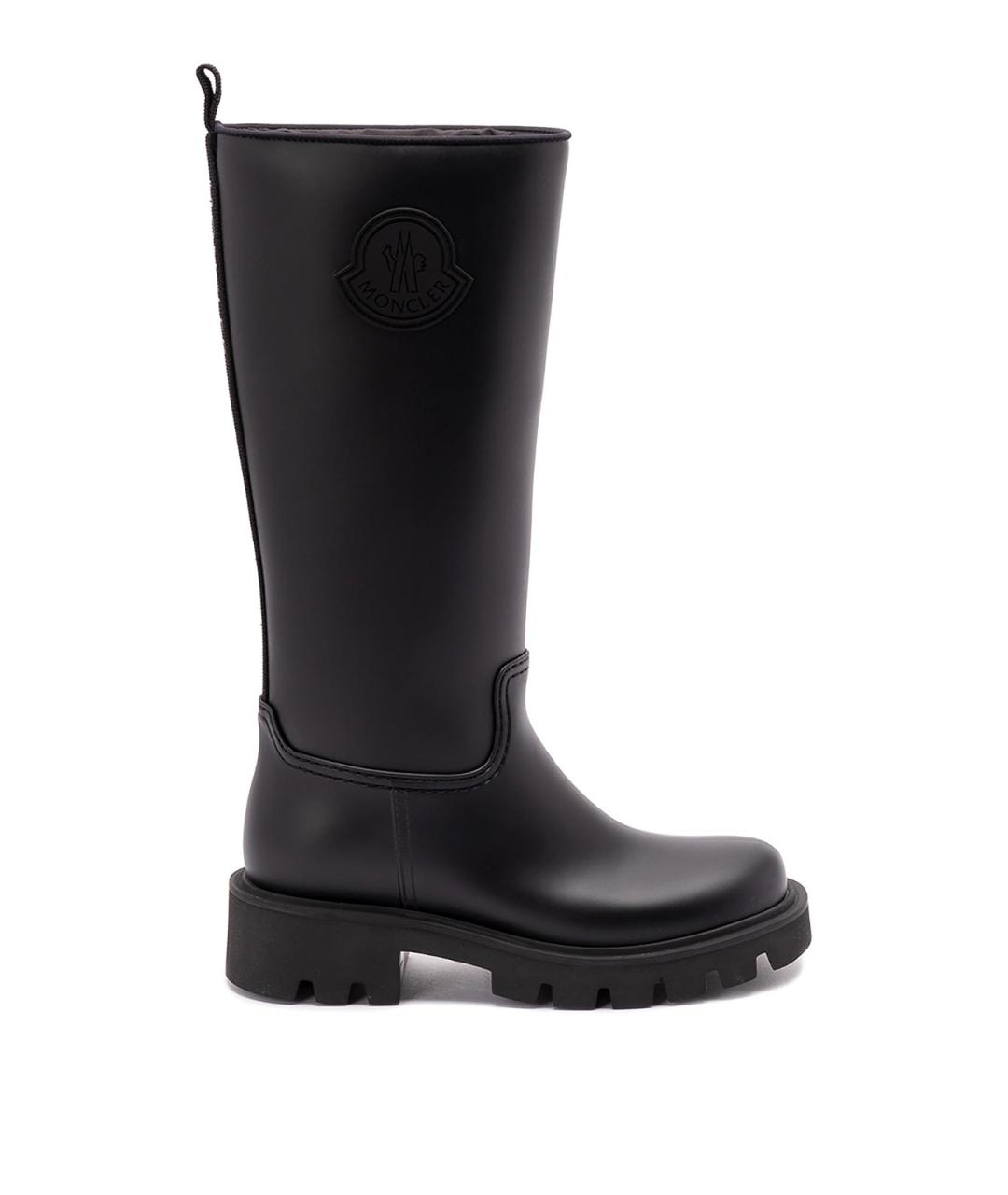 MONCLER Черные резиновые сапоги, фото 1