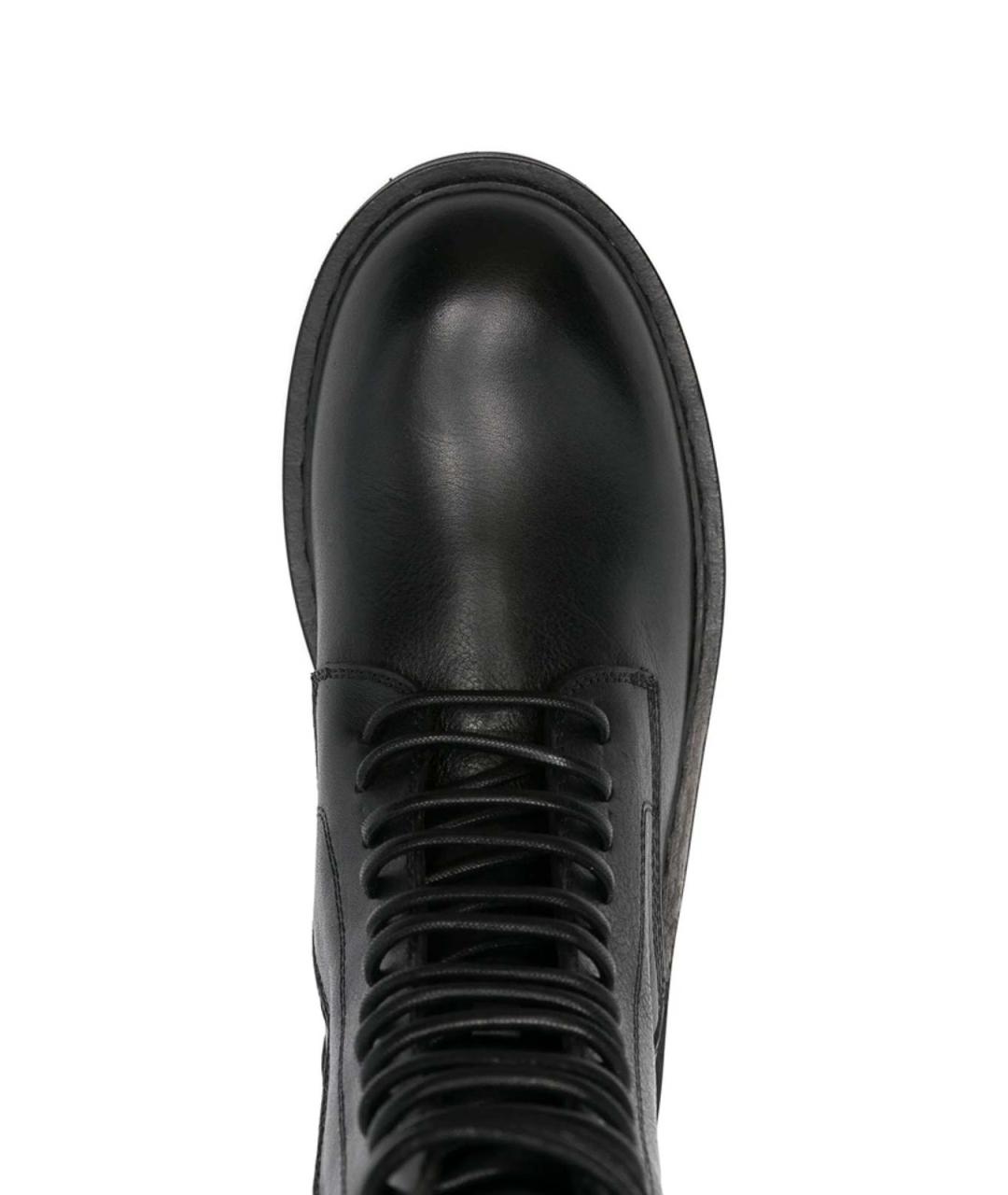 ANN DEMEULEMEESTER Черные кожаные ботинки, фото 4