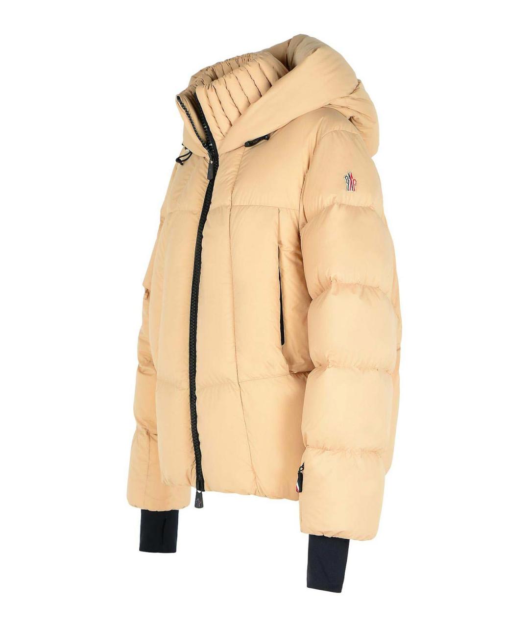 MONCLER Бежевый пуховик, фото 3