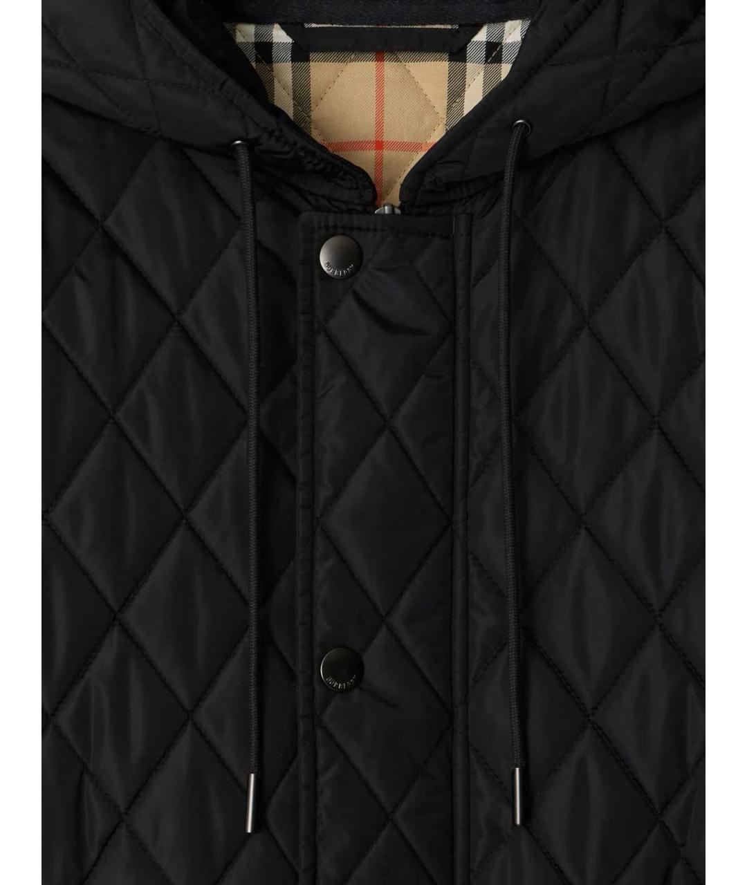 BURBERRY Черная полиамидовая парка, фото 3