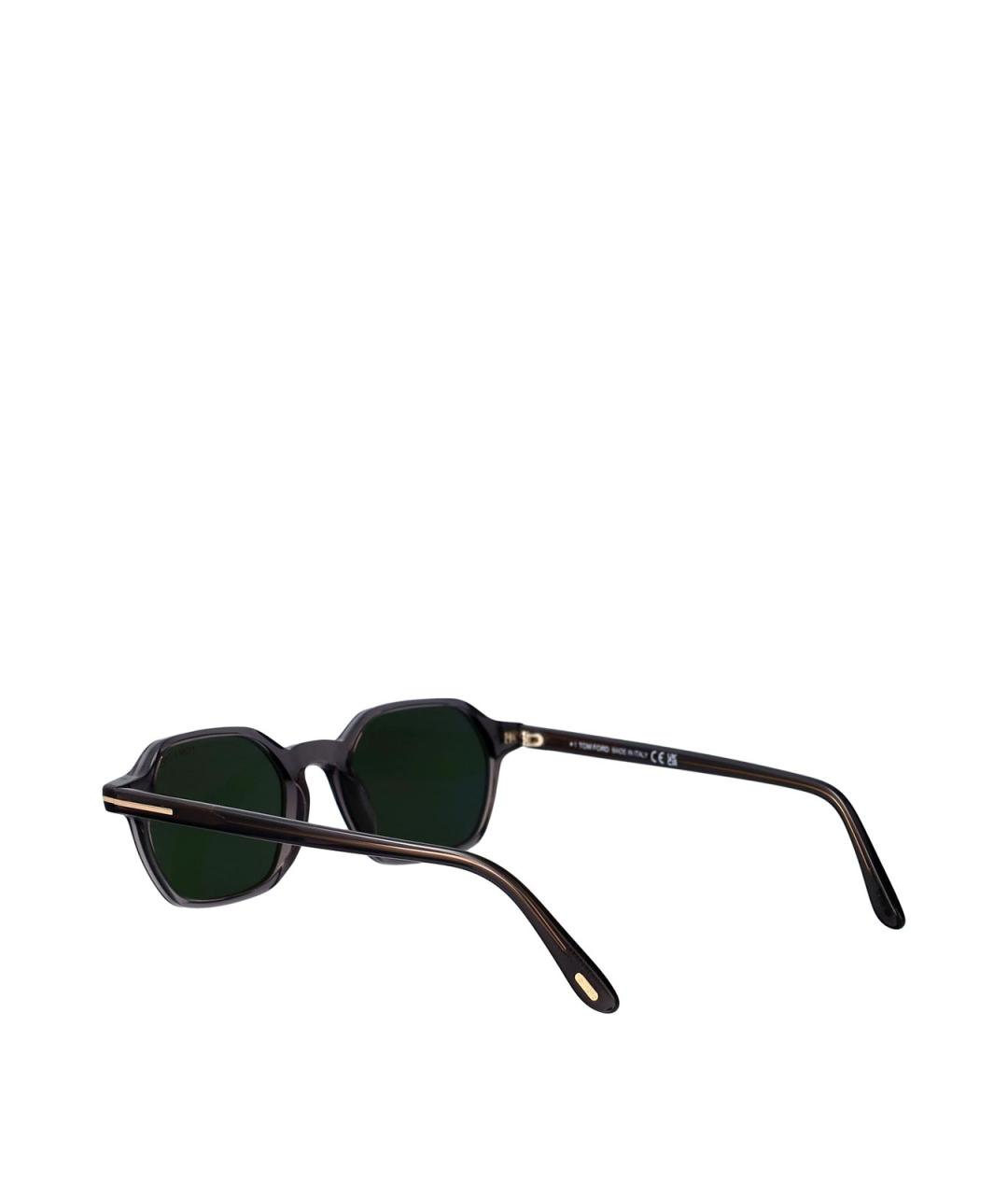 TOM FORD Серые пластиковые солнцезащитные очки, фото 4