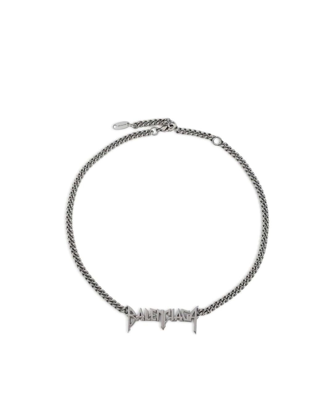 BALENCIAGA Серебряная металлическая цепочка/подвеска, фото 1