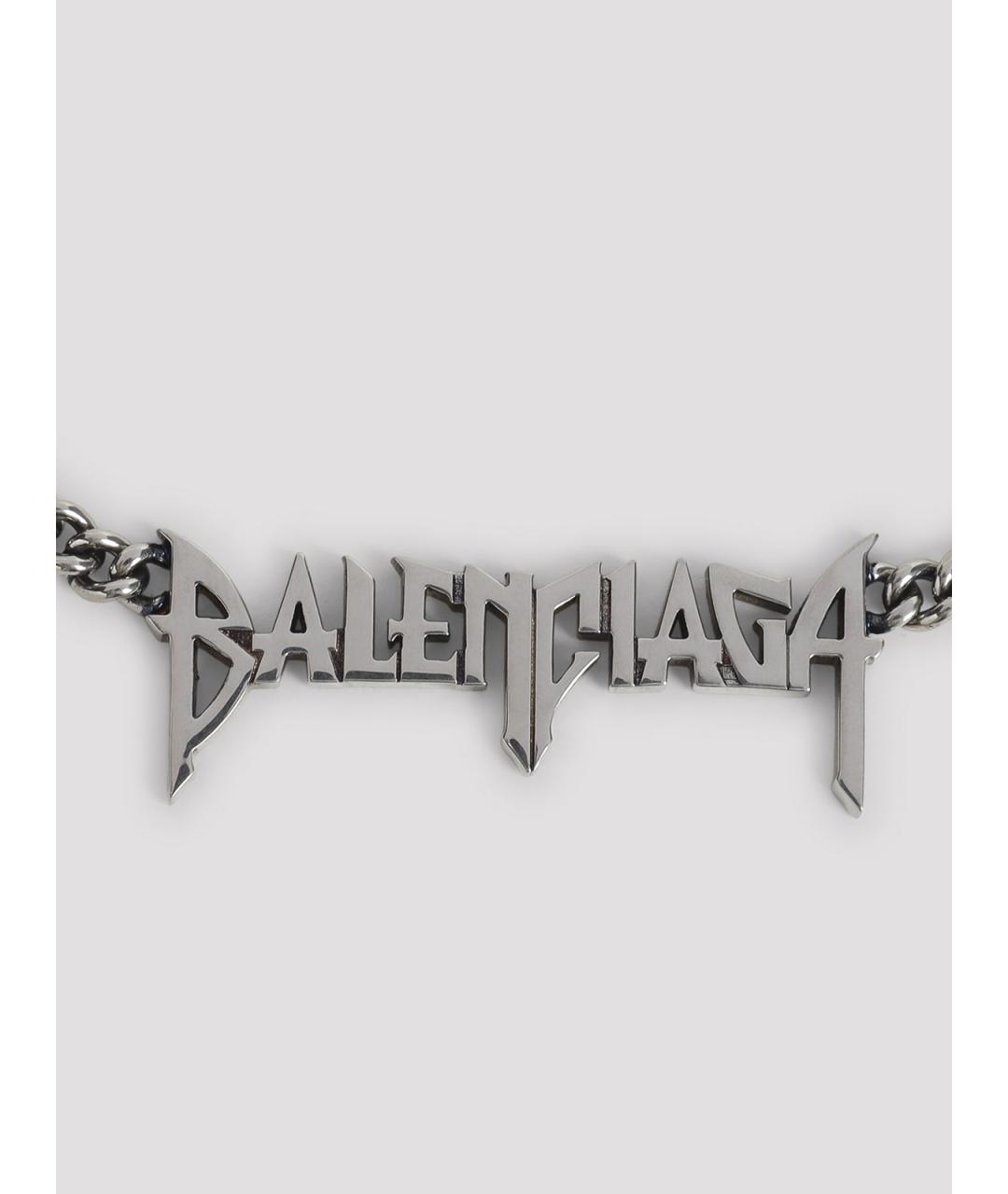 BALENCIAGA Серебряная металлическая цепочка/подвеска, фото 2