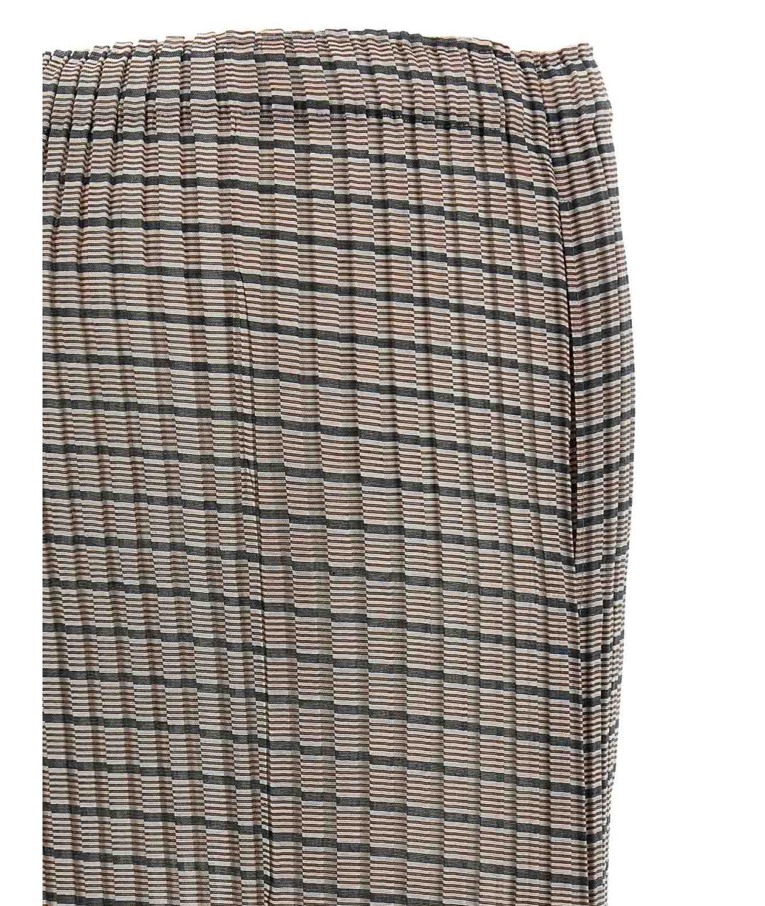 ISSEY MIYAKE Коричневая полиэстеровая юбка макси, фото 4