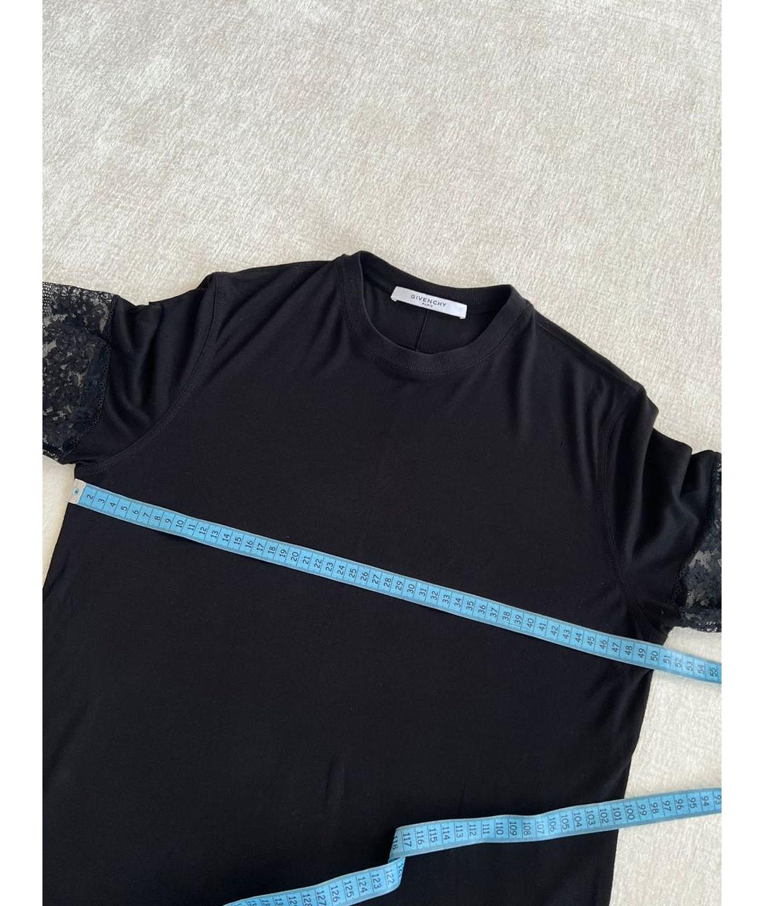 GIVENCHY Черная вискозная футболка, фото 5