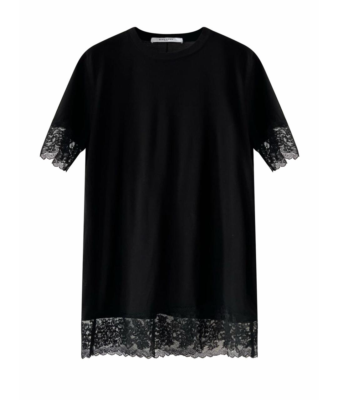 GIVENCHY Черная вискозная футболка, фото 1