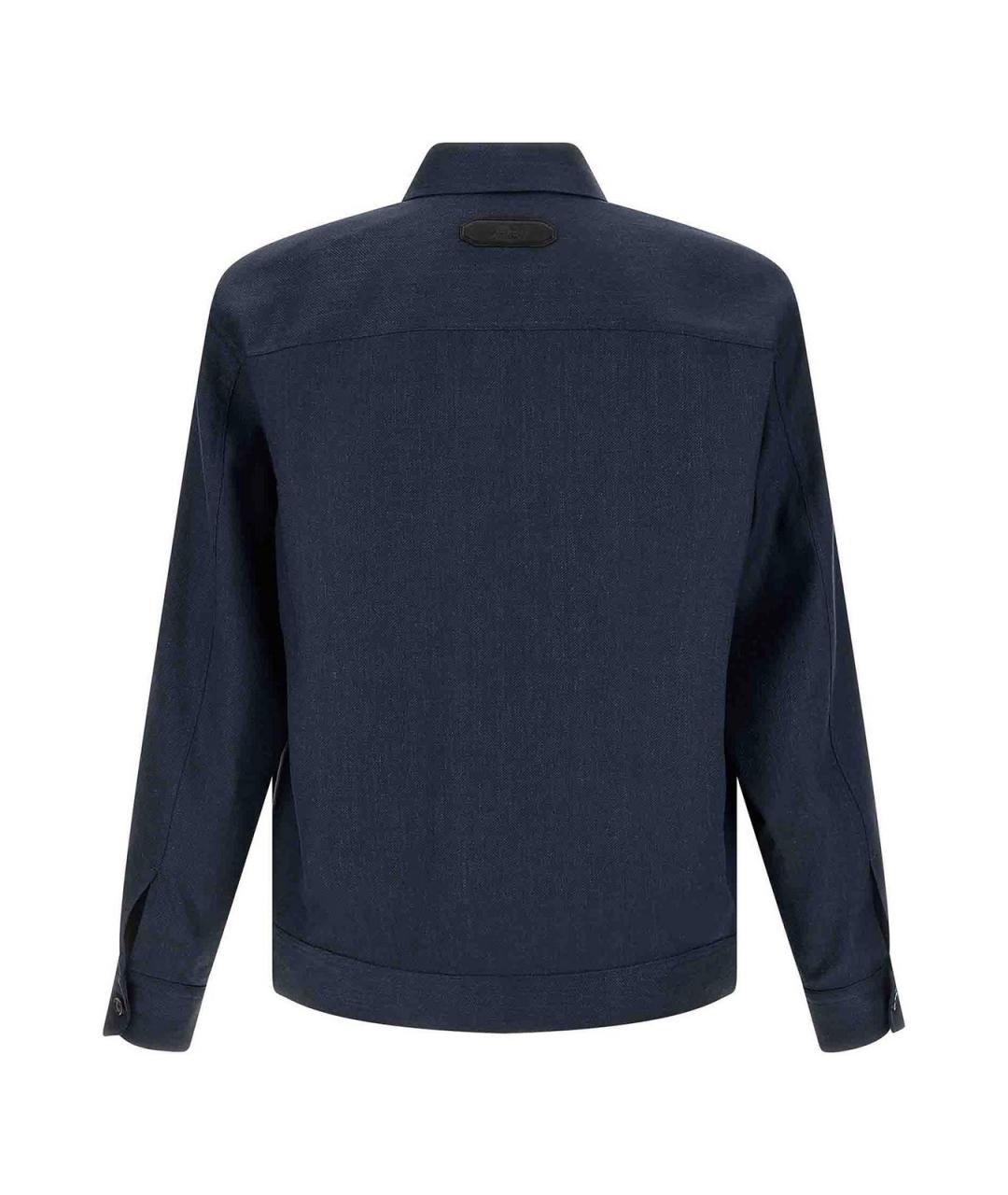 BRIONI Синяя шерстяная куртка, фото 2