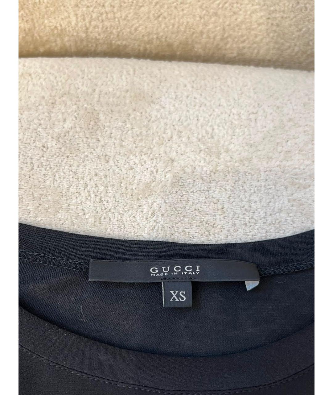 GUCCI Черная футболка, фото 7