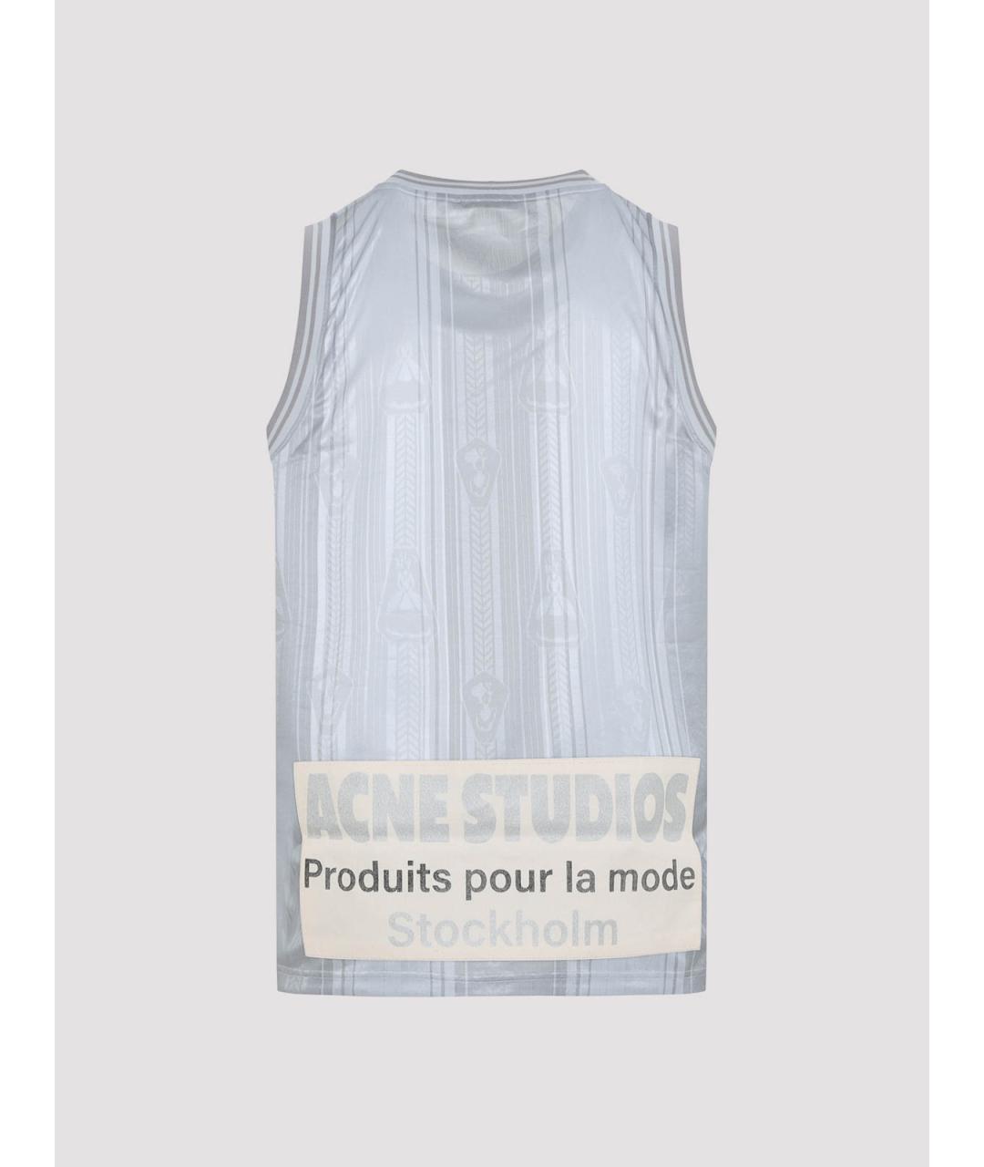 ACNE STUDIOS Серая майка, фото 2