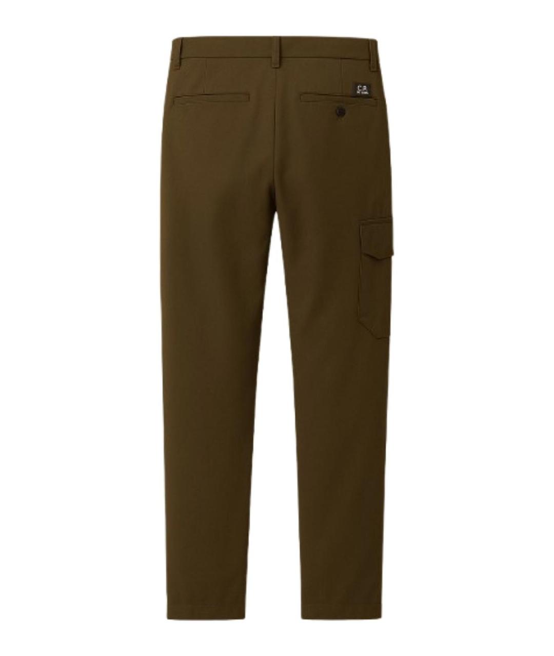 CP COMPANY Зеленые шерстяные повседневные брюки, фото 2