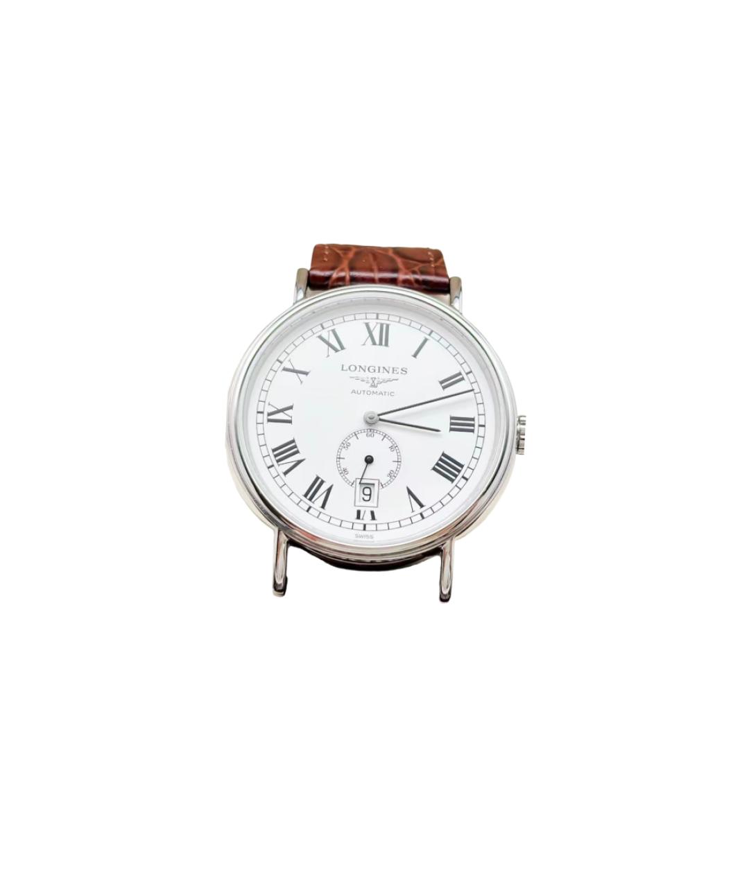 LONGINES Красные стальные часы, фото 2
