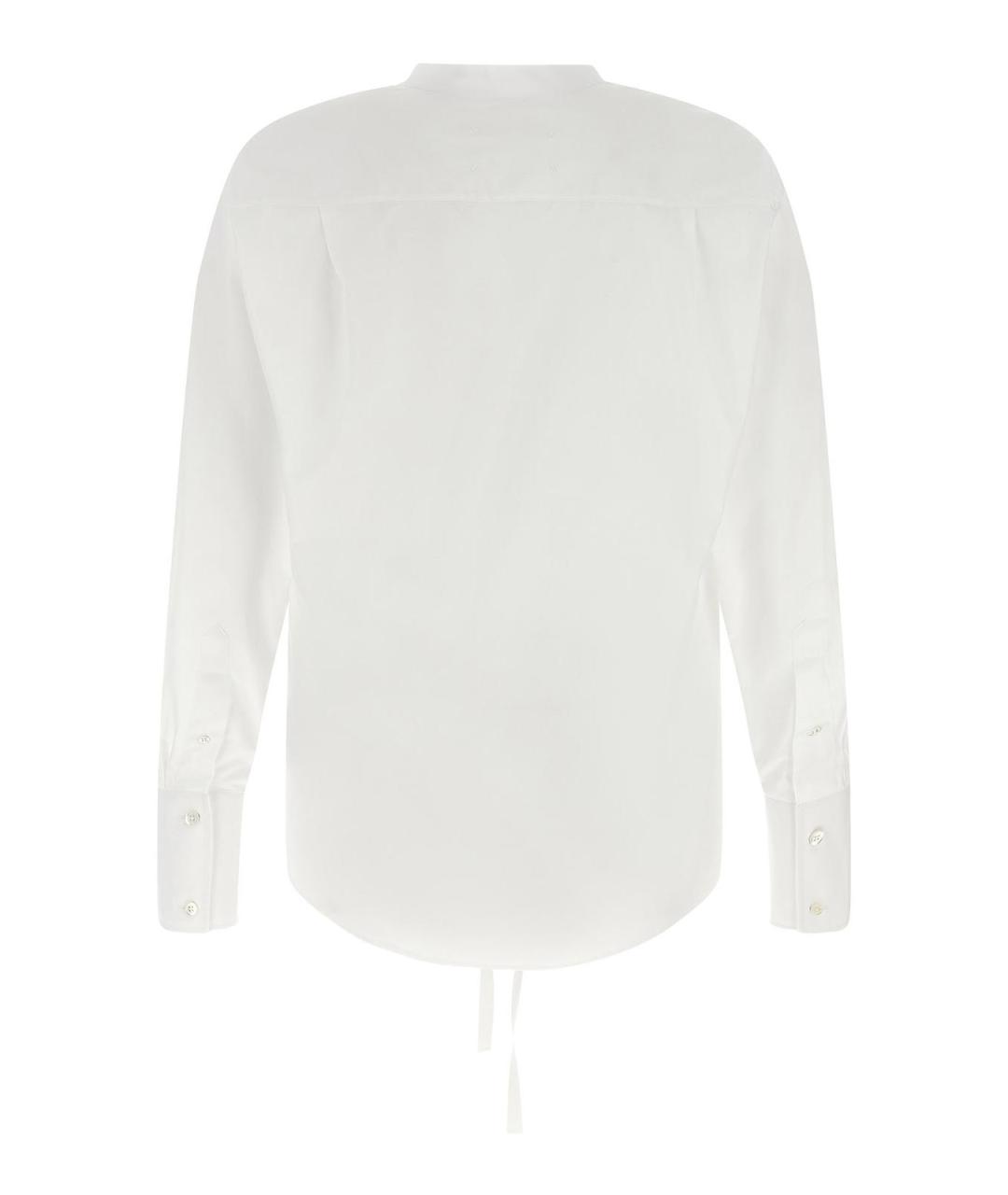 MAISON MARGIELA Белая хлопковая кэжуал рубашка, фото 2