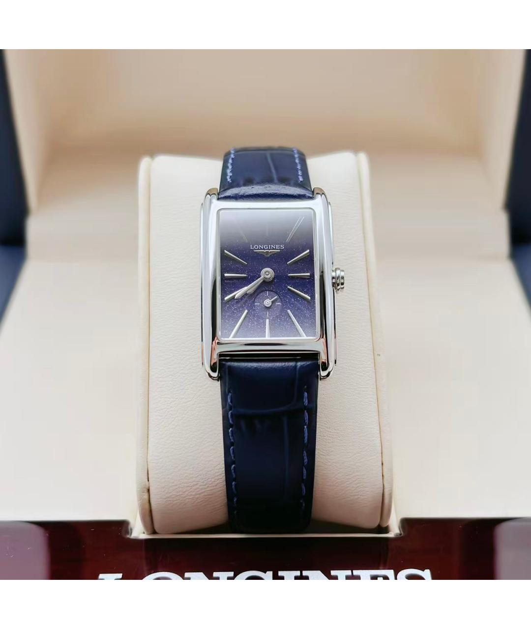 LONGINES Синие стальные часы, фото 2