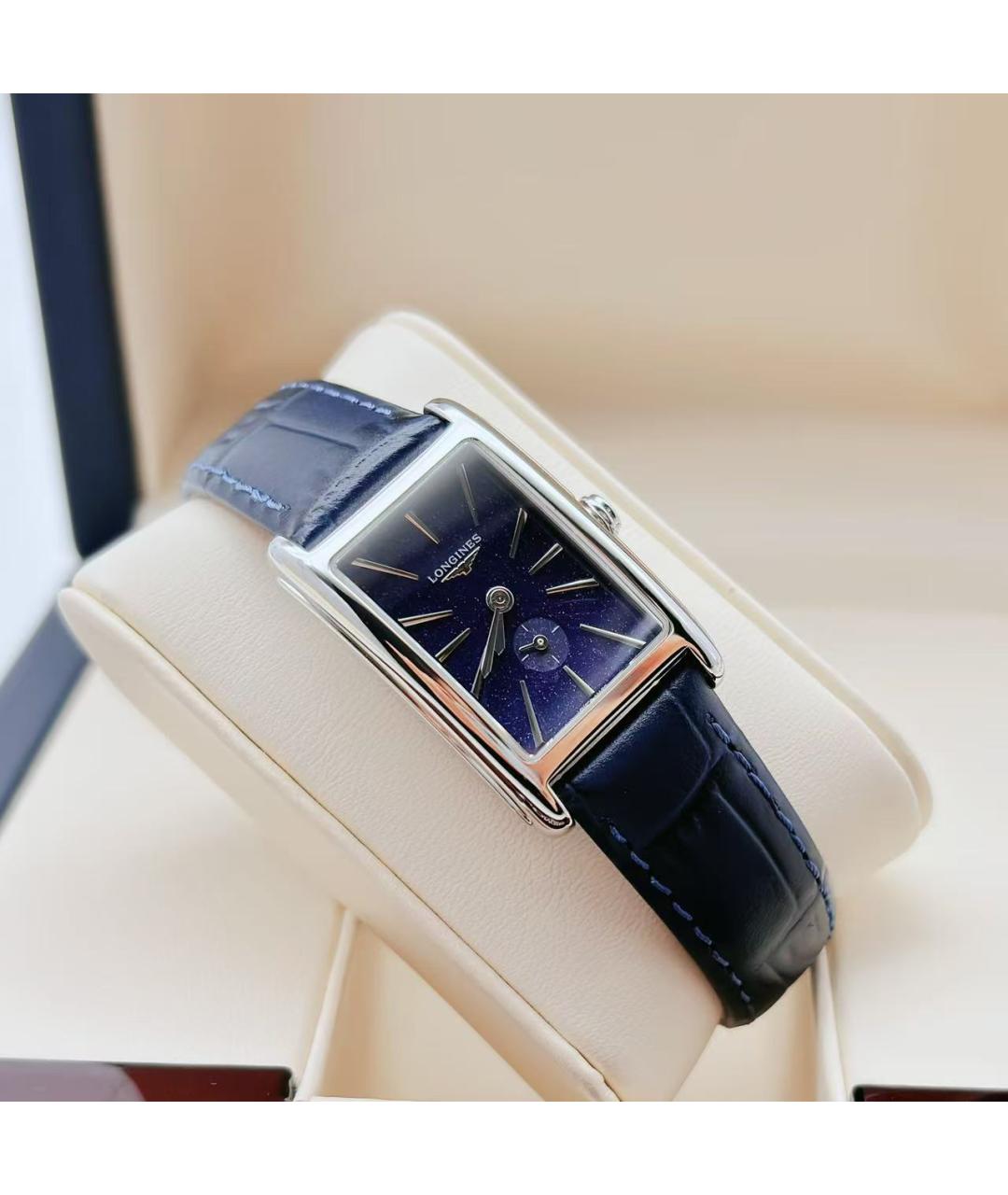 LONGINES Синие стальные часы, фото 3
