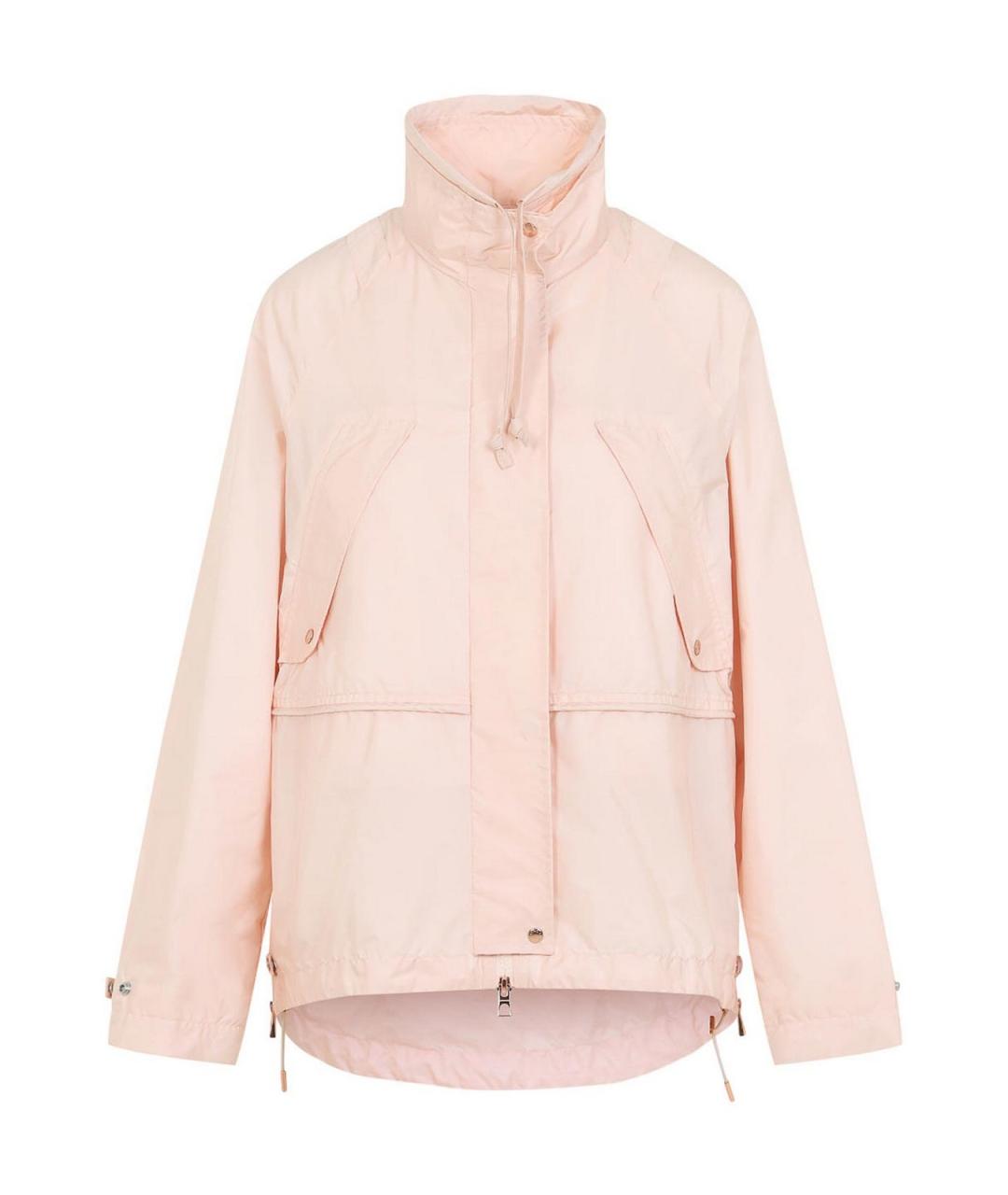 MONCLER Розовая полиамидовая парка, фото 1