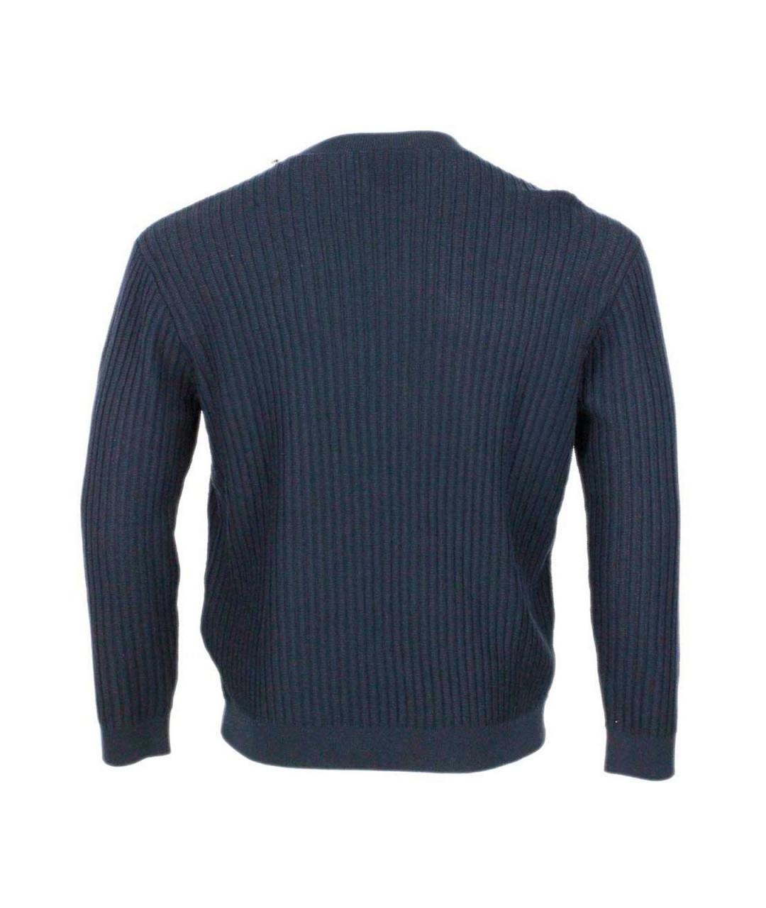 ARMANI EXCHANGE Синий хлопковый джемпер / свитер, фото 3