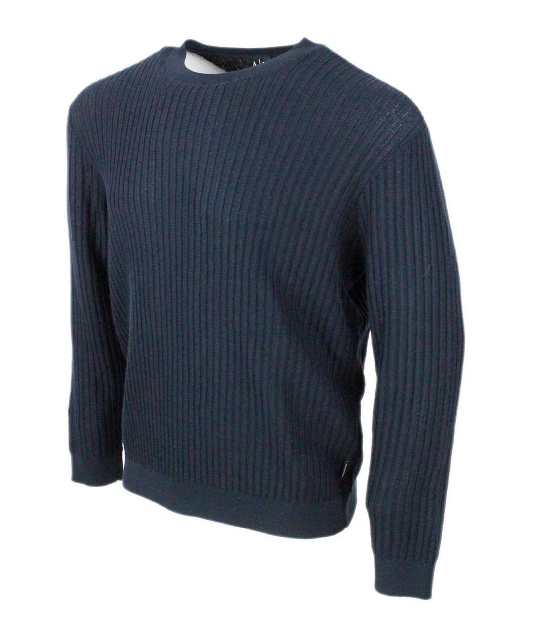 ARMANI EXCHANGE Синий хлопковый джемпер / свитер, фото 2