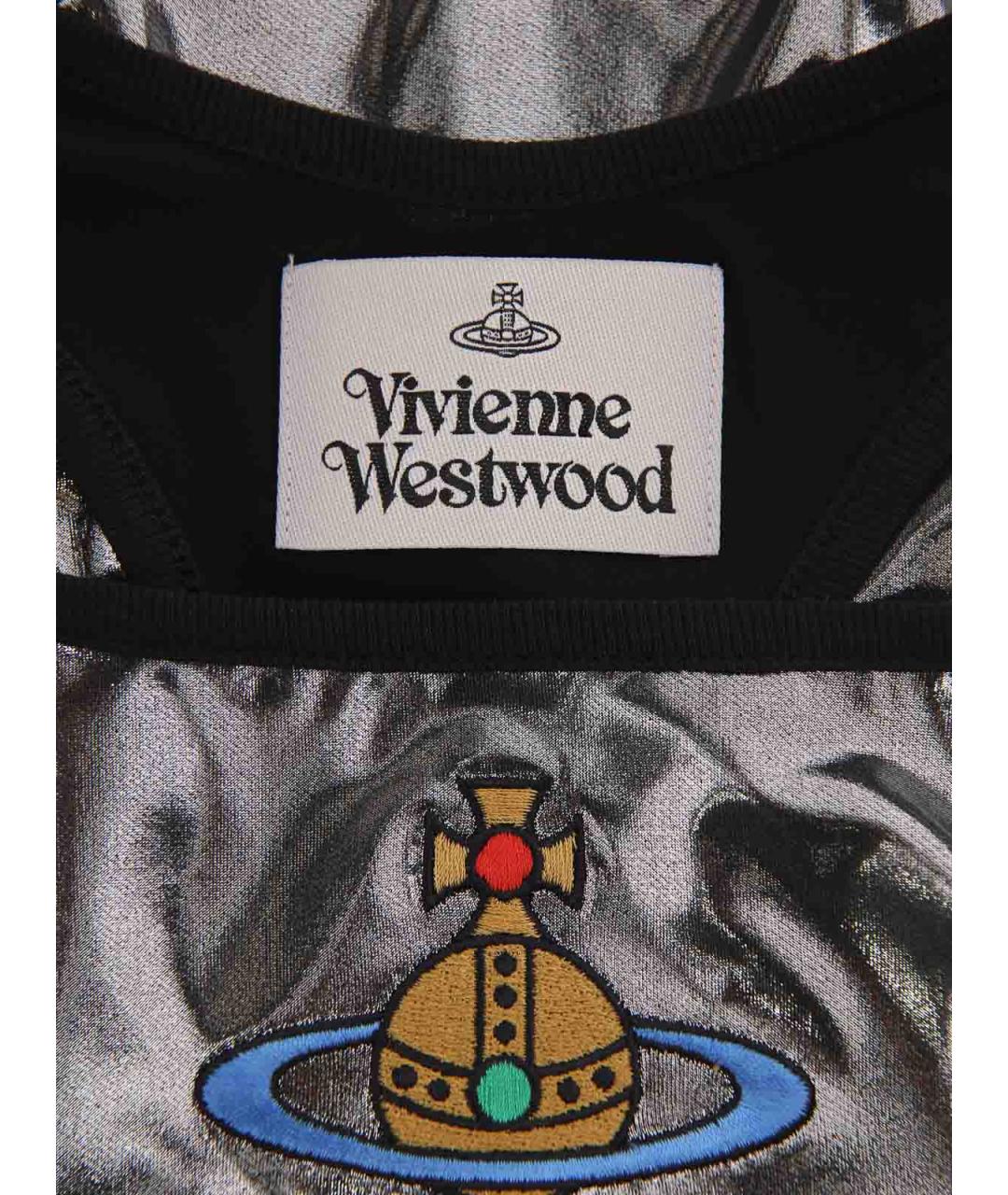 VIVIENNE WESTWOOD Серебряная майка, фото 3