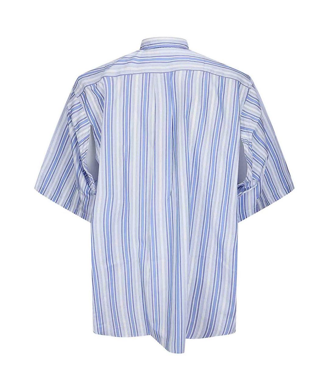 COMME DES GARÇONS PLAY Голубая хлопковая кэжуал рубашка, фото 2