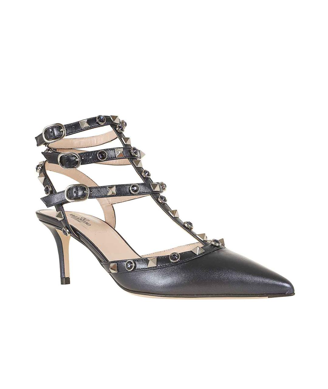 VALENTINO Синие кожаные туфли, фото 2