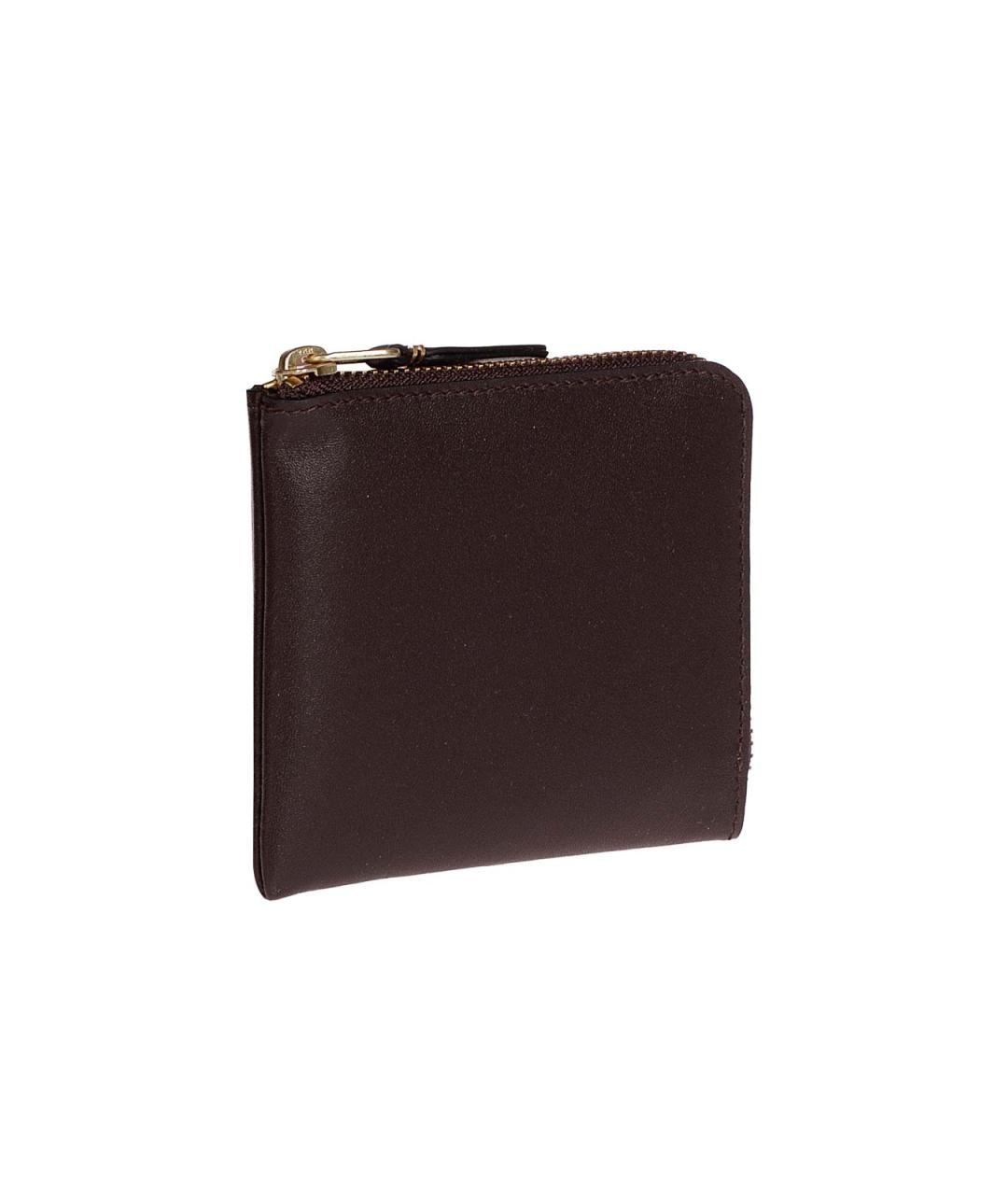 COMME DES GARÇONS WALLET Коричневый кожаный кошелек, фото 2