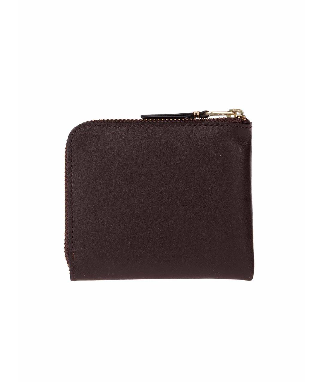 COMME DES GARÇONS WALLET Коричневый кожаный кошелек, фото 3